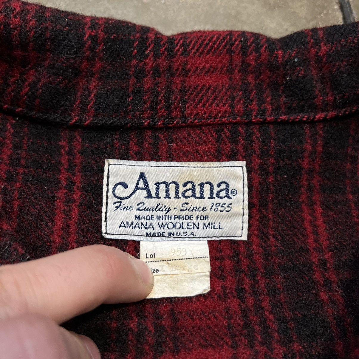Vintage × Woolrich Woolen Mills Vintage 70s Amana Woolen Mills Plaid Mackinaw Shirt Shacket Size US XL / EU 56 / 4 - 7 Thumbnail