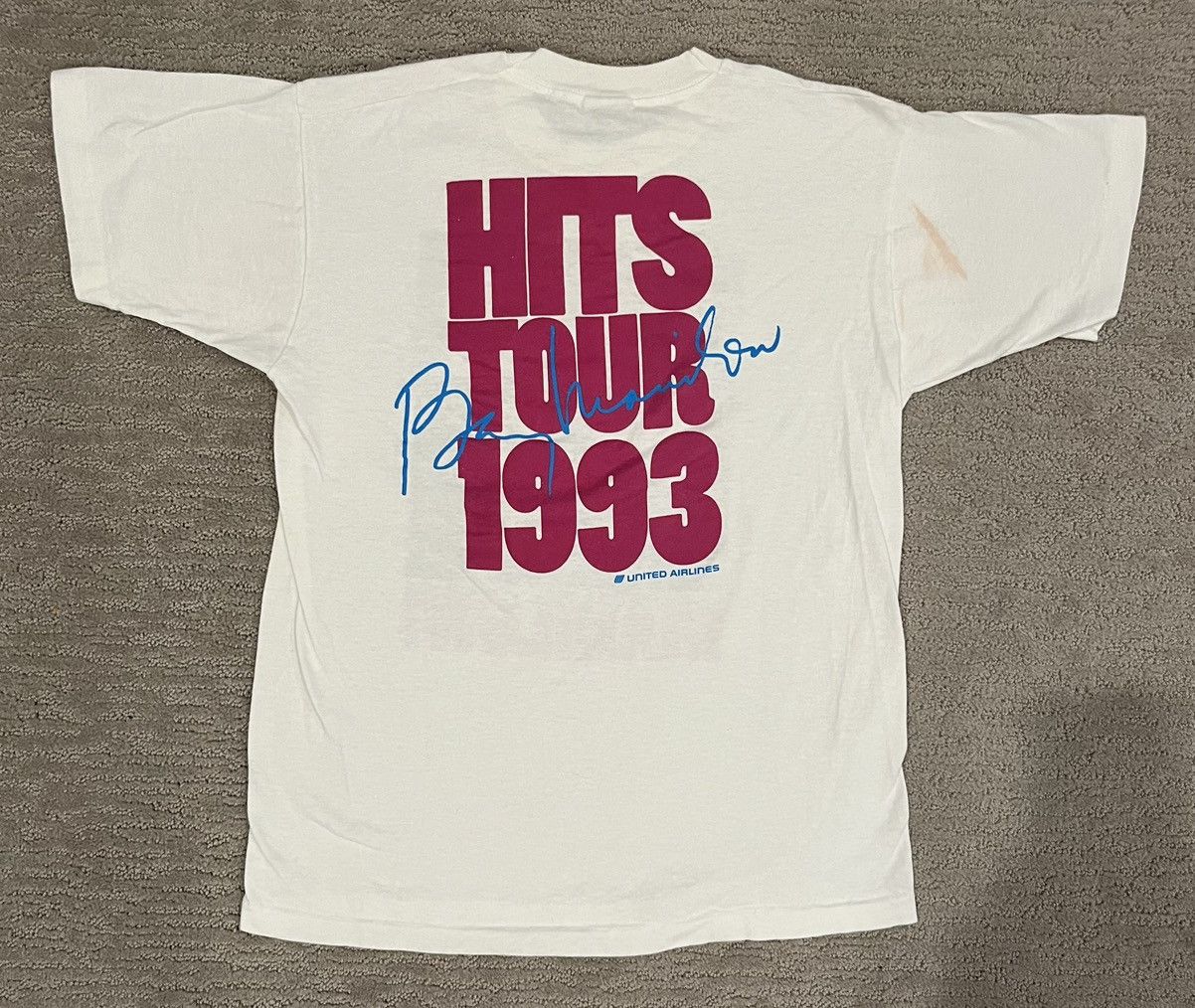Band Tees × Fruit Of The Loom × Vintage Vintage 1993 Barry Manilow Hits Tour Tee Size US M / EU 48-50 / 2 - 2 Thumbnail