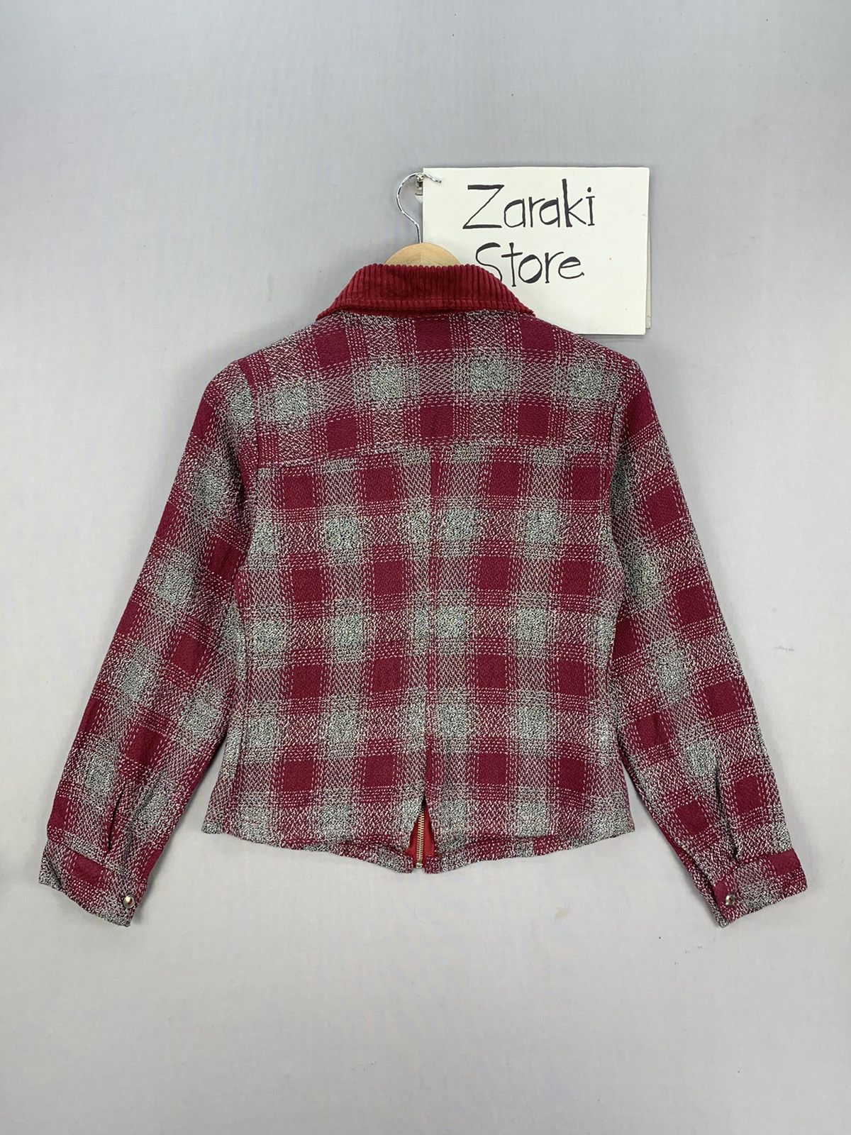 Aran Isles Knitwear Vintage Finch Australia Corduroy Collar Zipper Jacket Size XXS / US 00 / IT 34 - 11 Thumbnail
