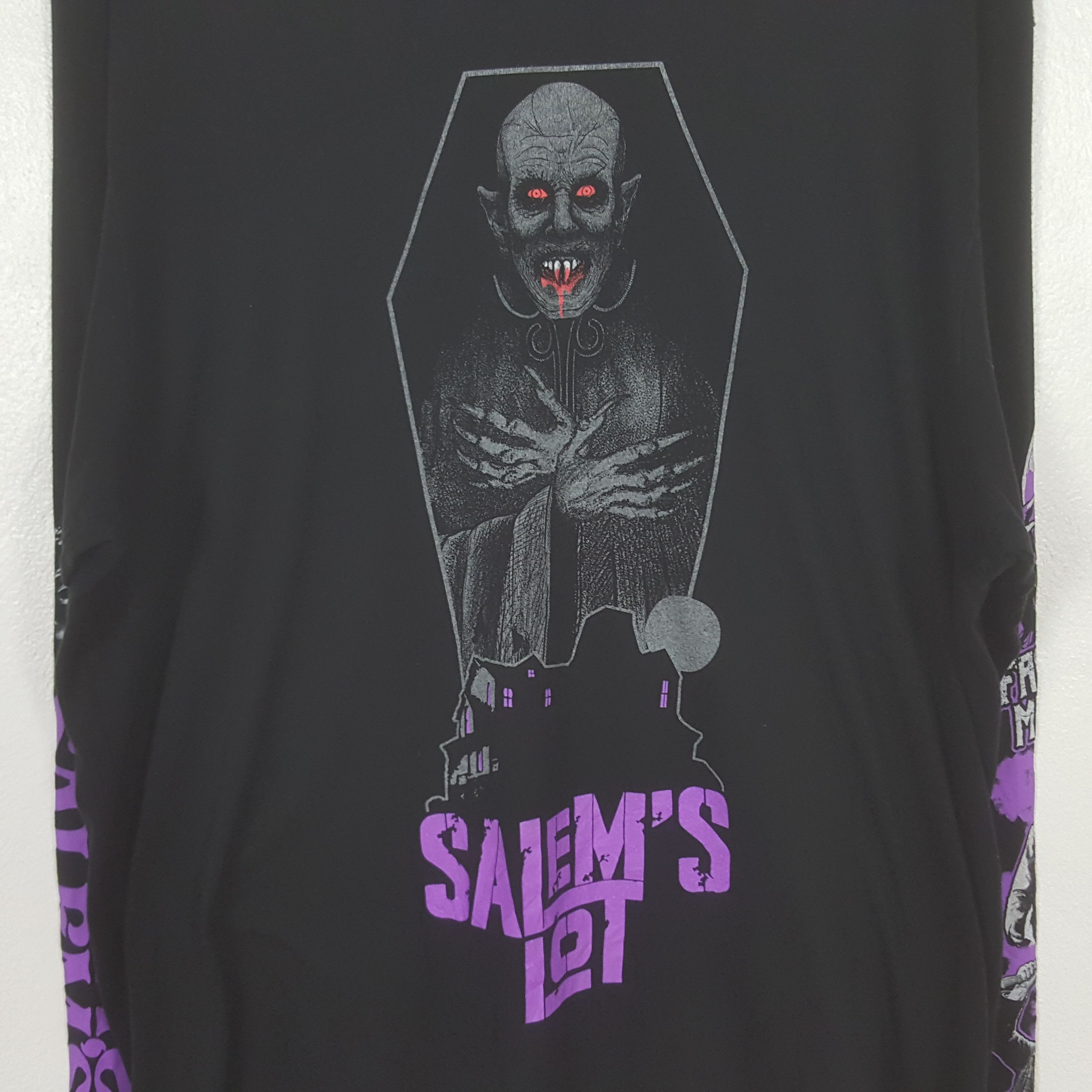 Expert Horror Vintage Salem's Lot Horror Movie Promo Tshirt C312N18 Size US XL / EU 56 / 4 - 2 Thumbnail