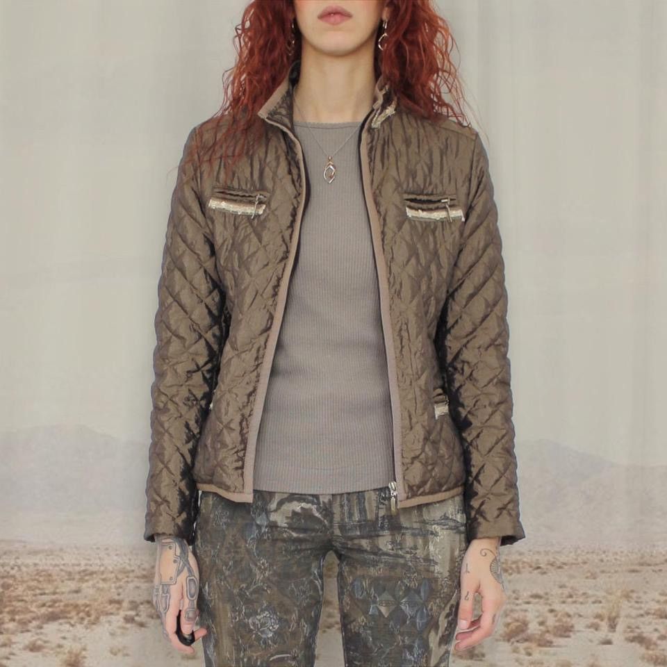 Vintage 🩰BROWN PUFFER JACKET🩰 Size M / US 6-8 / IT 42-44 - 3 Thumbnail