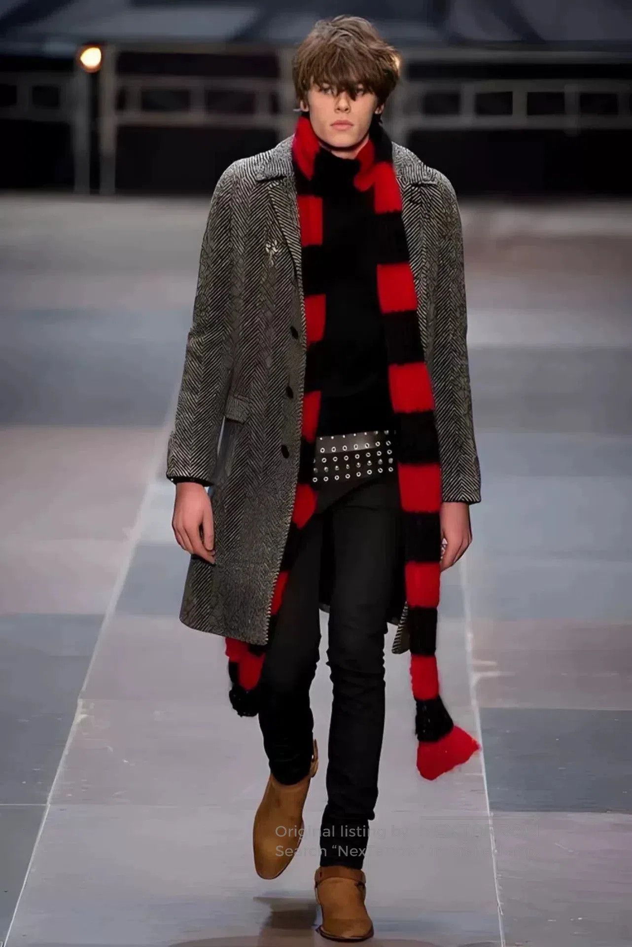 Yves Saint Laurent Saint Laurent Wool Houndstooth Coat. Size US M / EU 48-50 / 2 - 9 Thumbnail