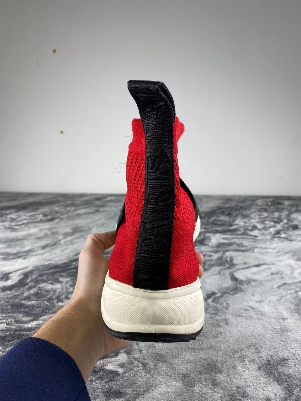 Balmain Balmain Cameron Runner High-Top Sneakers Men Size 9 Red Size US 9 / EU 42 - 12 Thumbnail
