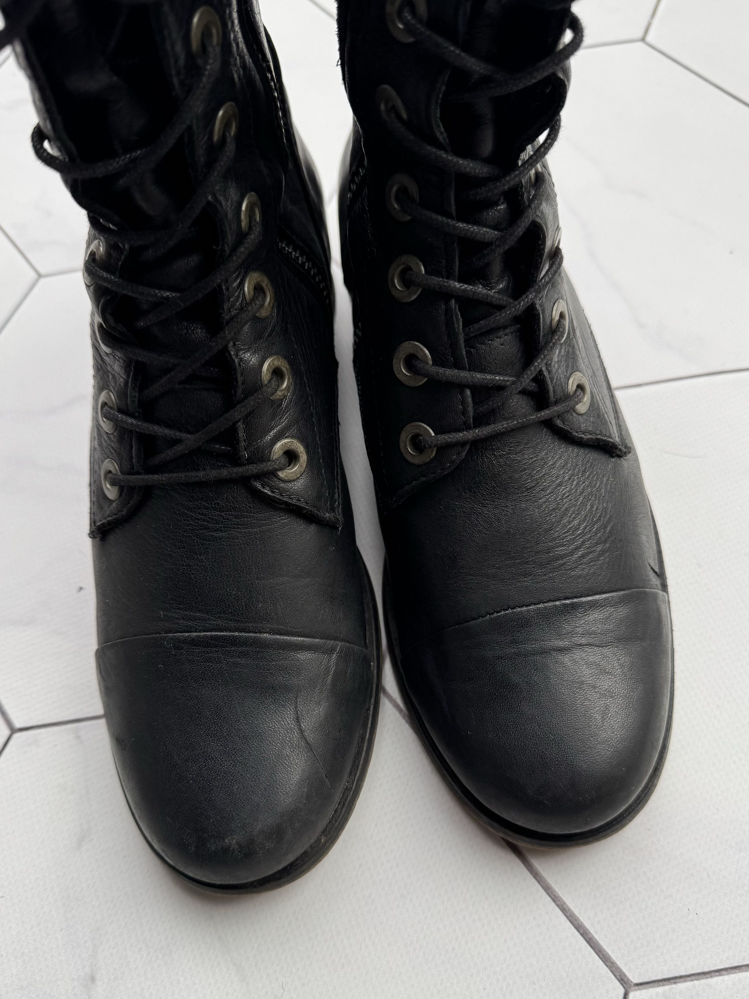 Diesel Diesel Vintage Leather Boots (B175) Size US 7 / IT 37 - 6 Thumbnail