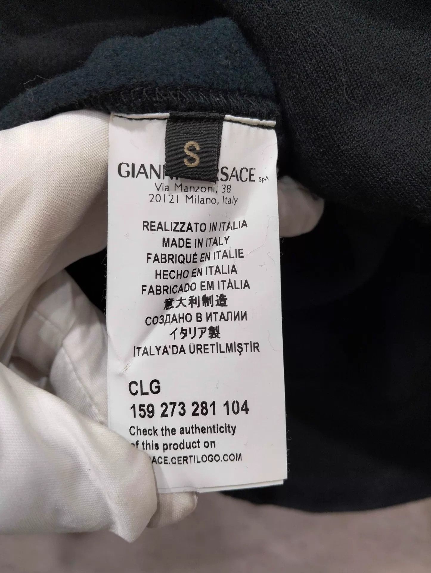 Versace VERSACE Medusa Leather Panel V-neck Pullover S Size US S / EU 44-46 / 1 - 5 Thumbnail