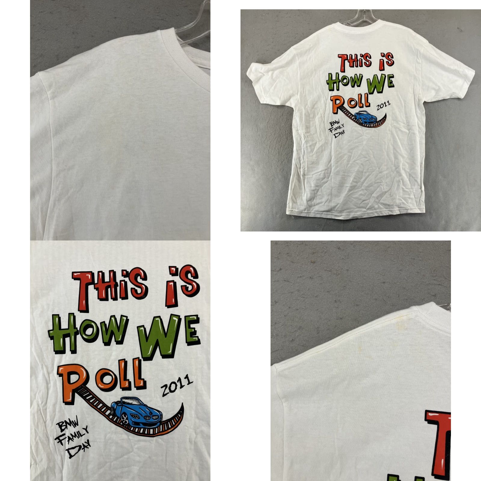 BMW This is How We Roll BMW Family Day 2011 Graphic TShirt Adults White XL Size US XL / EU 56 / 4 - 8 Thumbnail