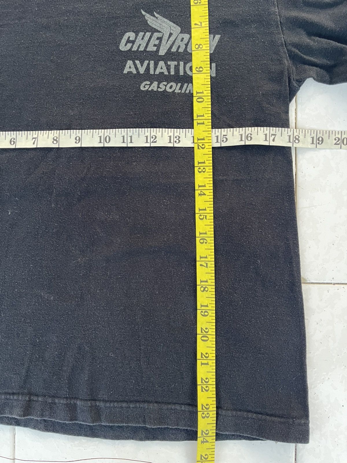 Buzz Rickson's Vintage 90's Buzz Rickson Chevron Aviation Gasoline Shirt T Size US S / EU 44-46 / 1 - 18 Thumbnail