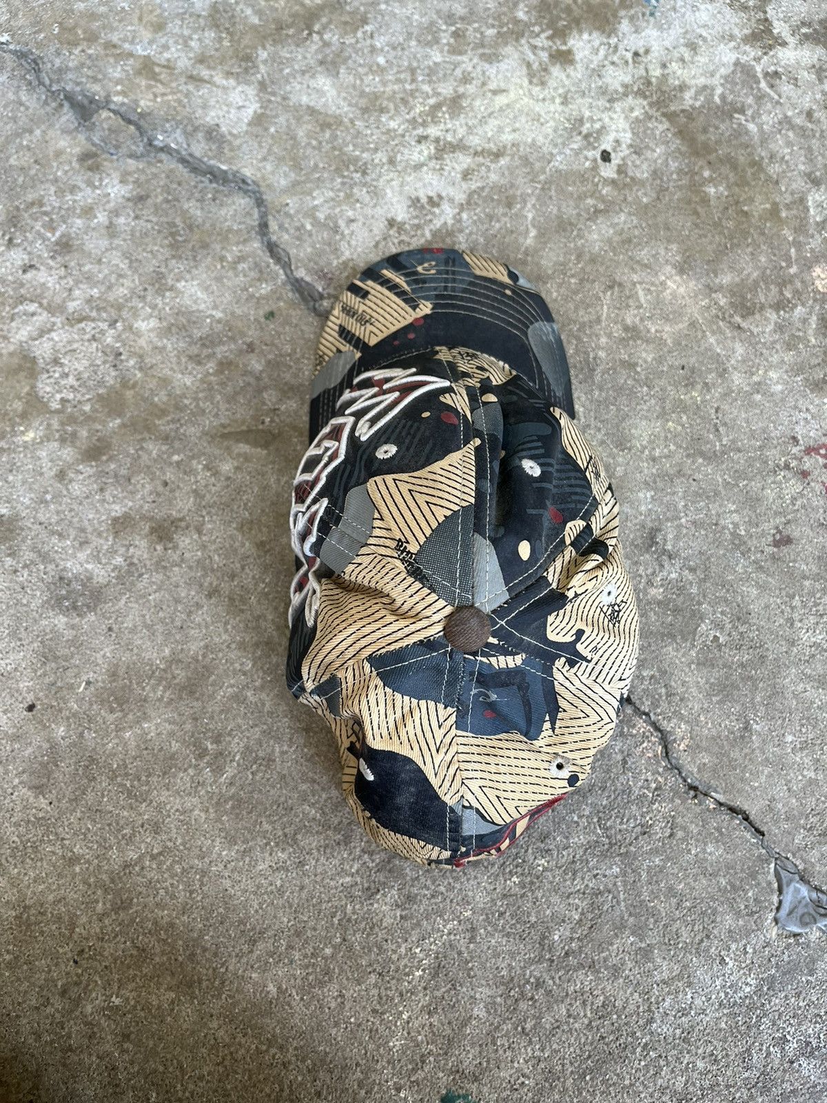 Affliction × Fox Racing × Southpole Crazy Y2K Grunge Embroidered Fox Fitted Cap Size ONE SIZE - 6 Thumbnail