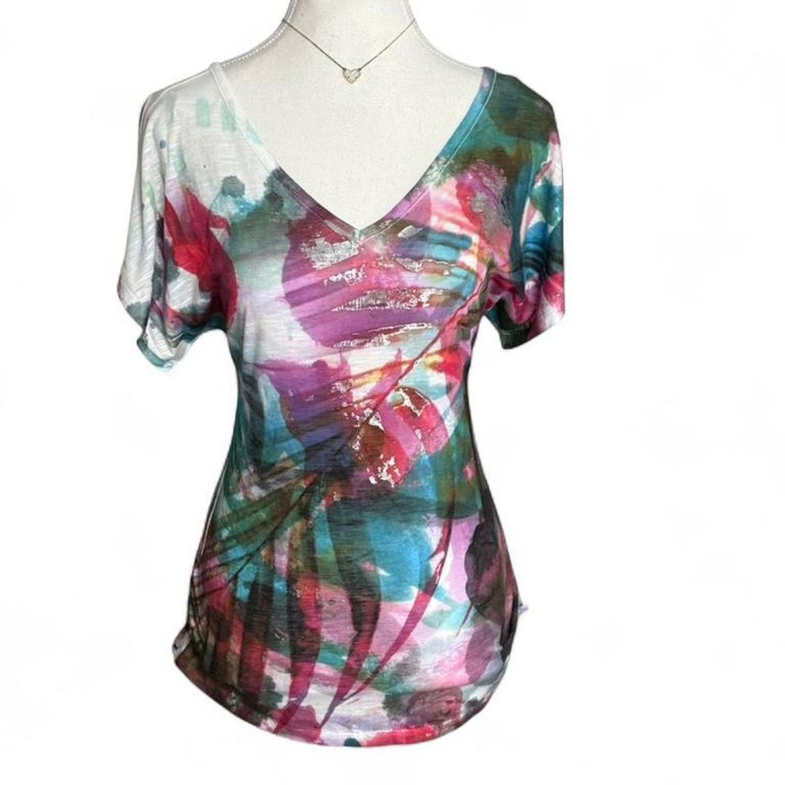 Other Floral Multi Color TropicalSummer Early 2000s Top Size Small Size S / US 4 / IT 40 - 1 Thumbnail