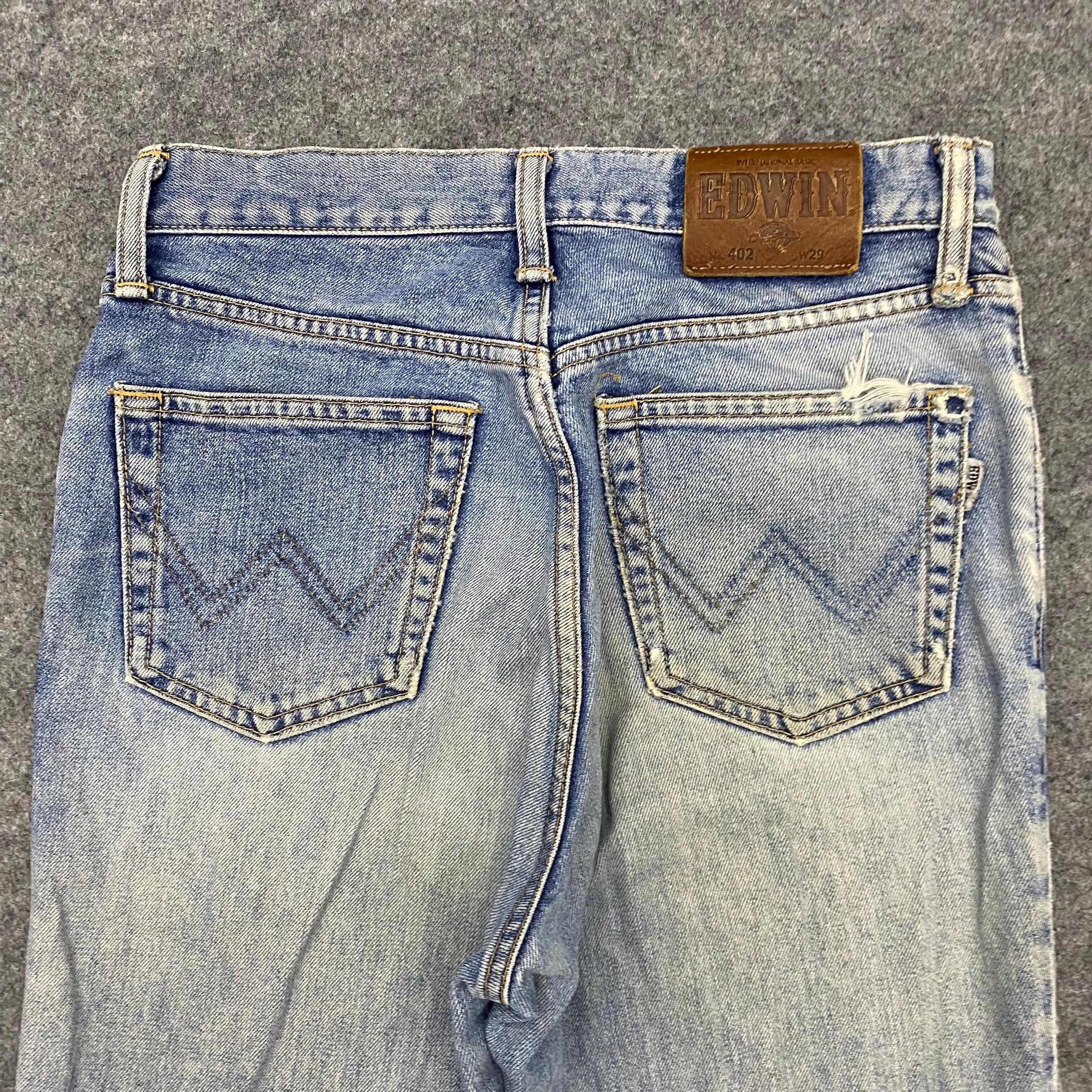 Edwin 💥Best Offer💥Vintage Edwin 502 Distressed Denim Size US 28 / EU 44 - 6 Thumbnail