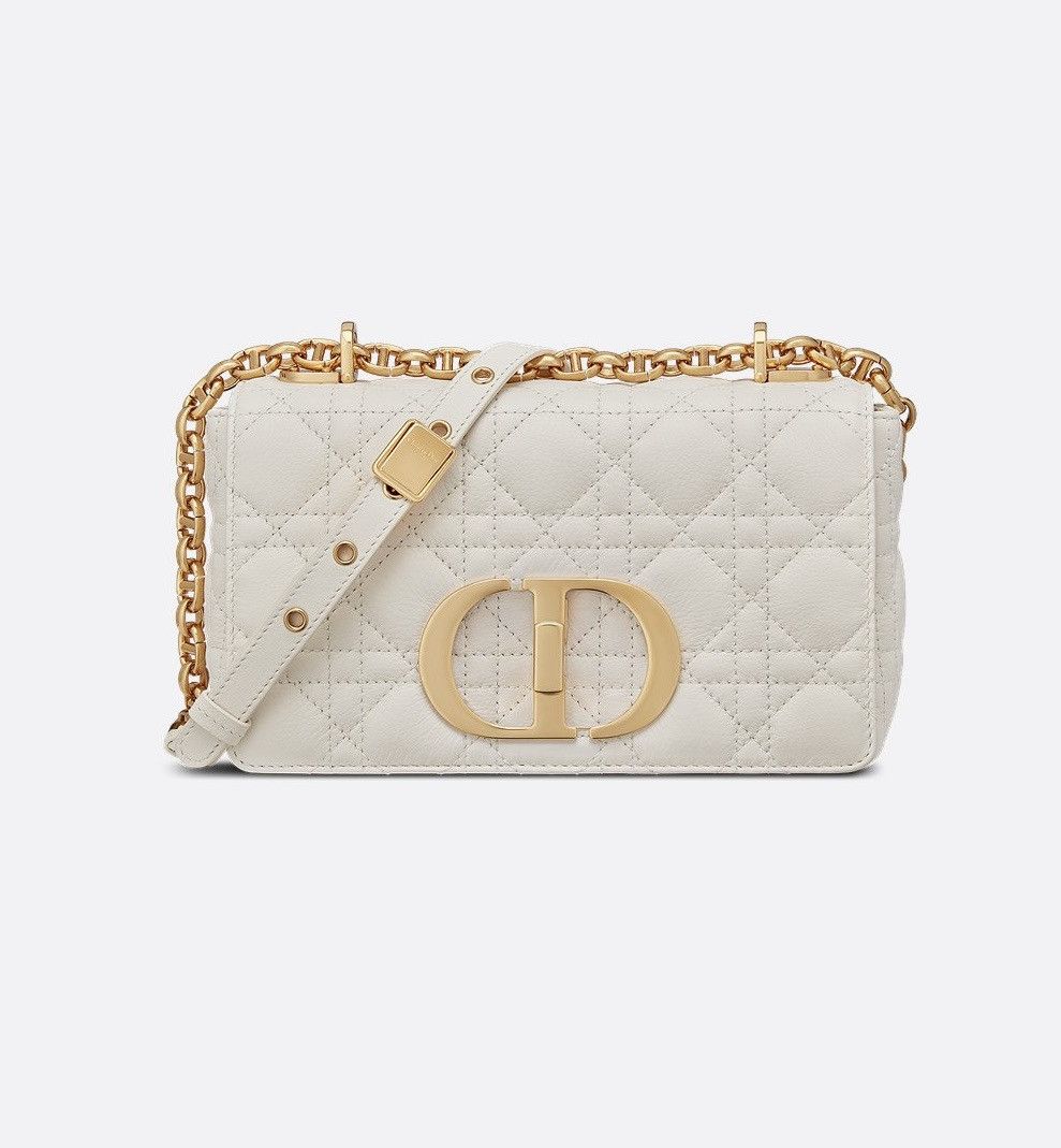 Dior Small Dior Caro bag ivory supple cannage calfskin Size ONE SIZE - 1 Thumbnail