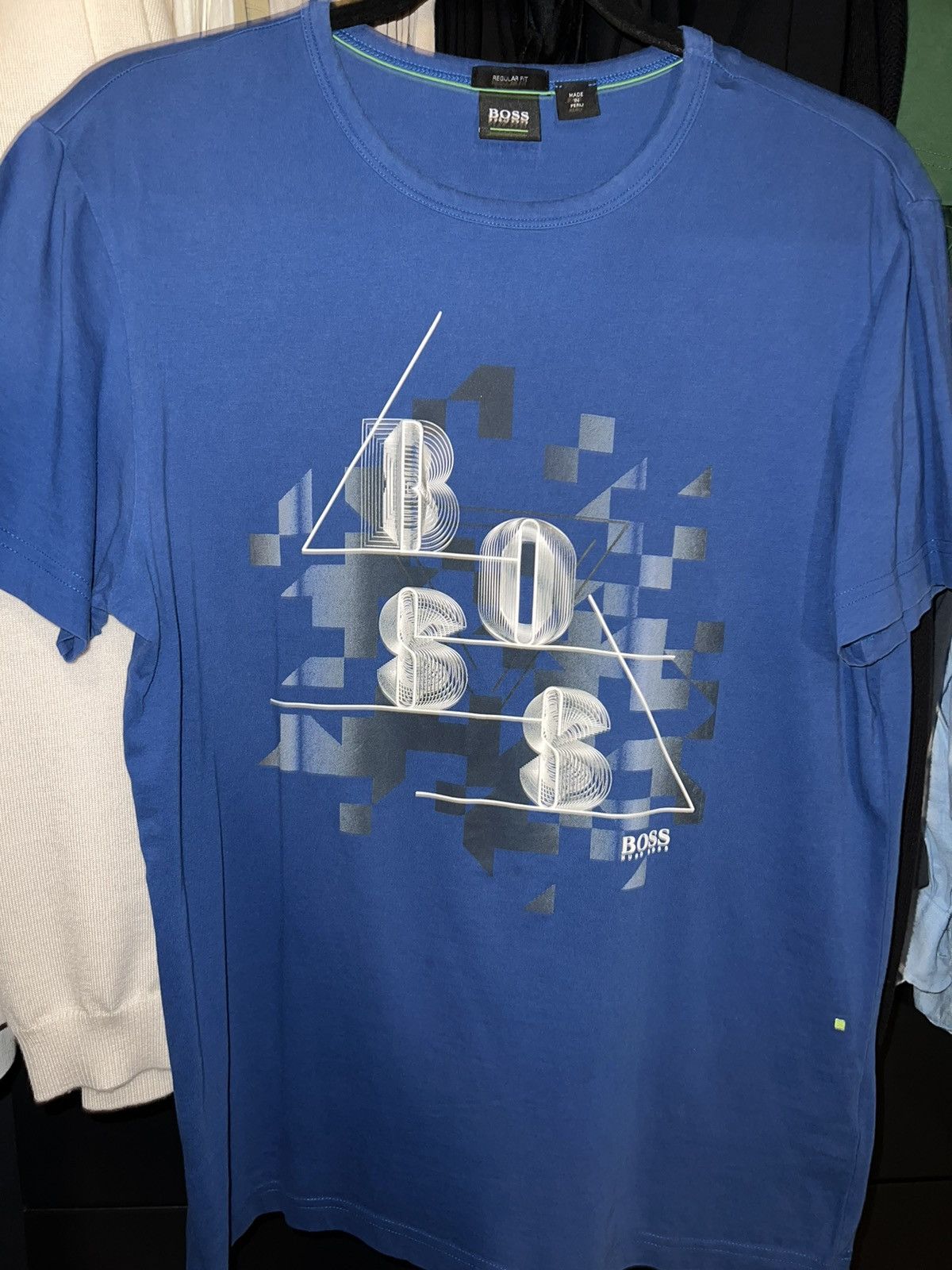 Hugo Boss Hugo Boss logo blue t-shirt Size US S / EU 44-46 / 1 - 2 Thumbnail