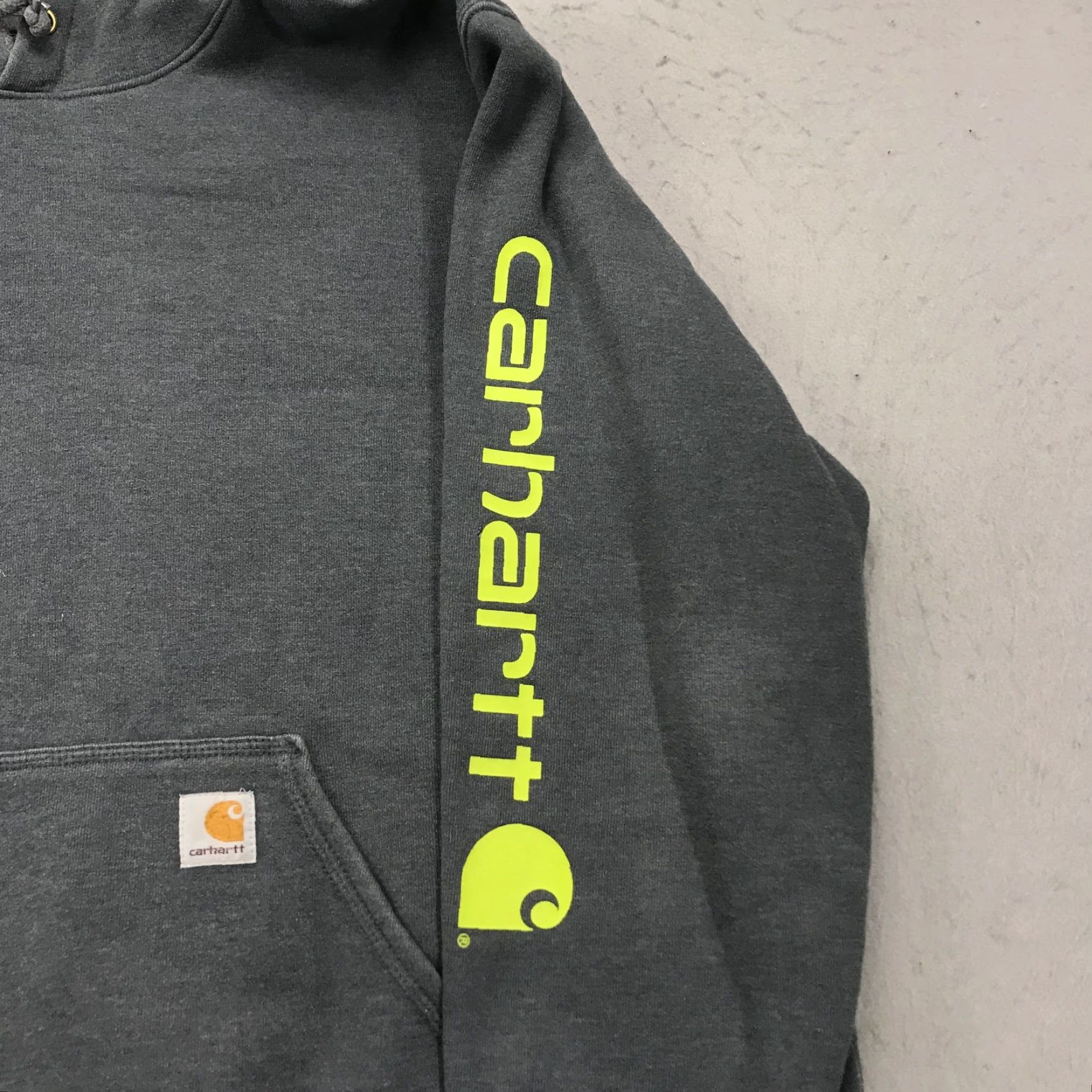 Carhartt Carhartt Hoodie Mens 2XL Gray Logo K288 Sweatshirt Hooded Pullover Workwear Size US XXL / EU 58 / 5 - 3 Thumbnail