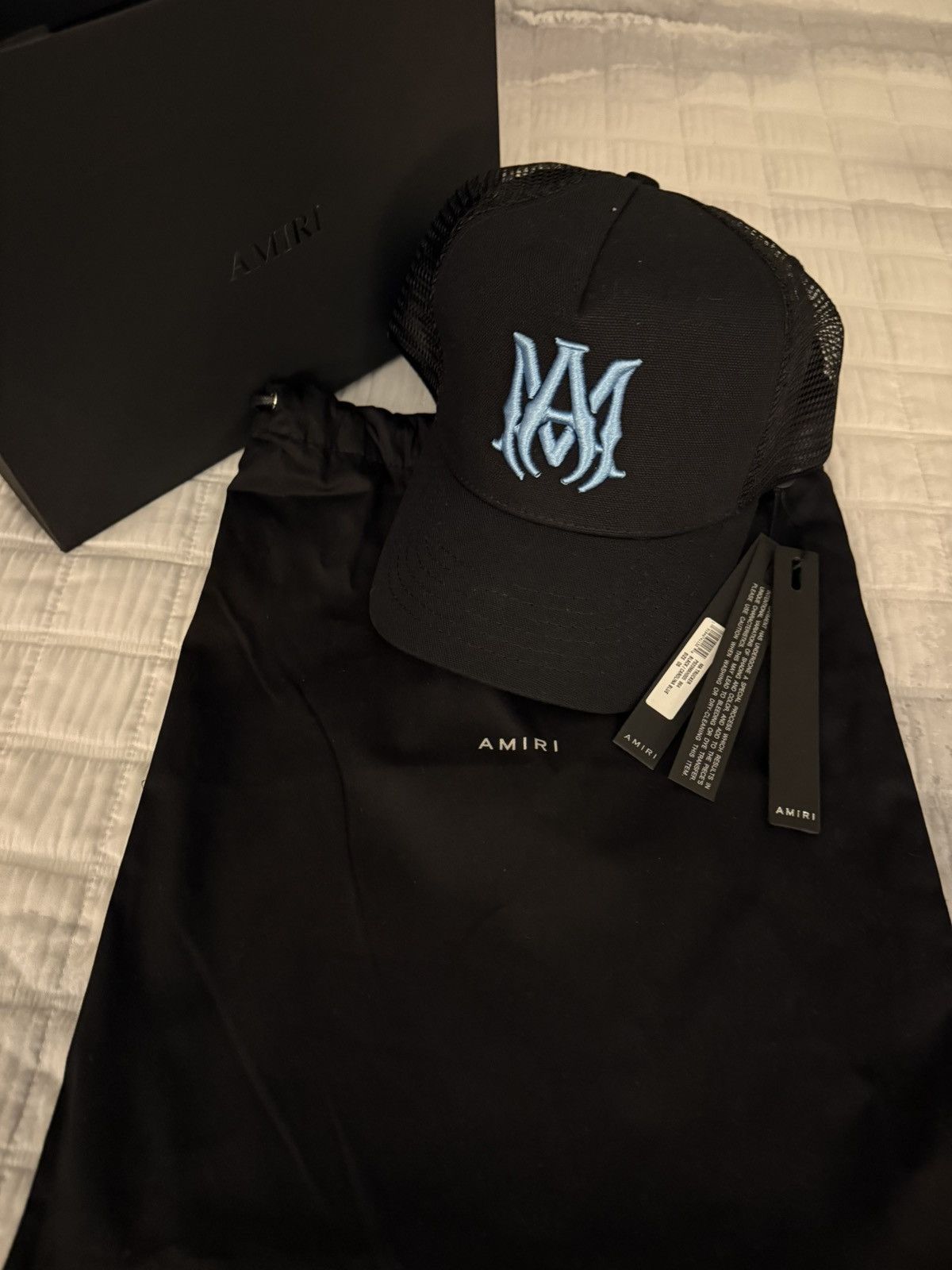 Amiri Amiri M.A. logo Trucker Hat Cap Size ONE SIZE - 2 Thumbnail