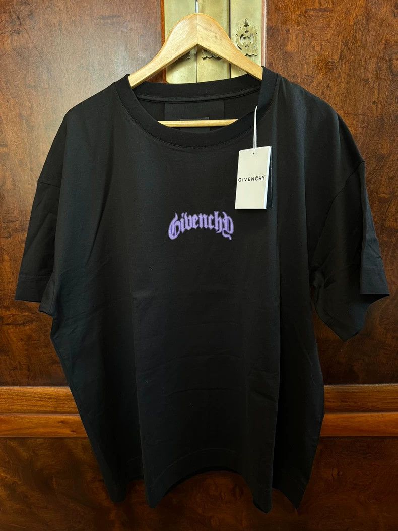 Givenchy Givenchy Purple Logo Lightning Short Sleeve T-shirt - dmc Size US XXL / EU 58 / 5 - 1 Thumbnail
