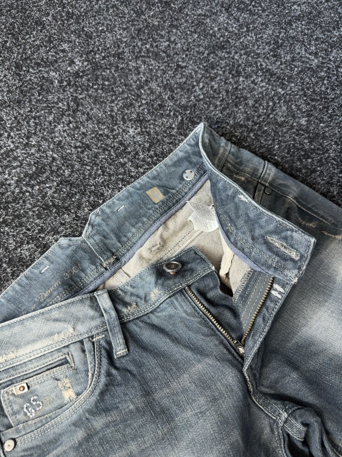 Vintage Retro Distressed Y2K G-Star RAW Denim pants Jeans