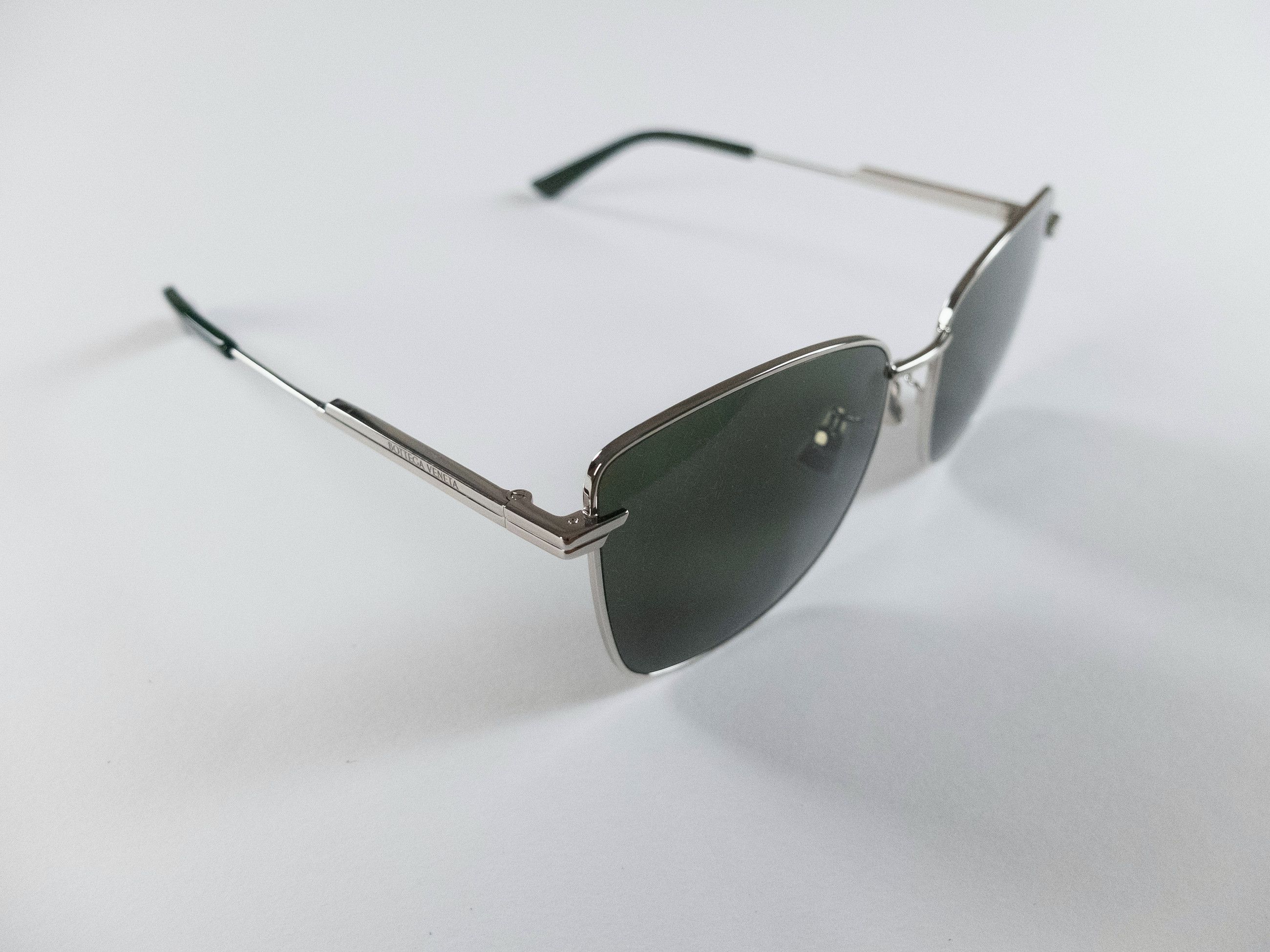 Bottega Veneta BOTTEGA VENETA silver tone metal square sunglasses BV1237S q Size ONE SIZE - 3 Thumbnail
