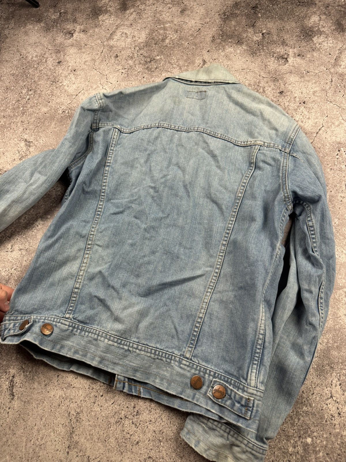 Wrangler VINTAGE WRANGLER DENIM DISTRESSED JACKET 90’S WESTERN Size US L / EU 52-54 / 3 - 7 Thumbnail