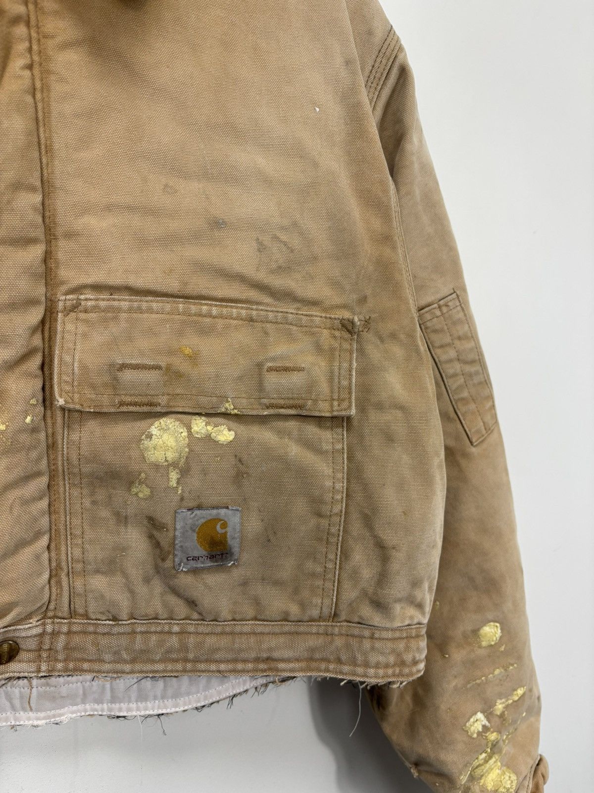 Carhartt Vintage 90s Carhartt Made In USA Faded Boxy Cropped Jacket Size US L / EU 52-54 / 3 - 7 Thumbnail