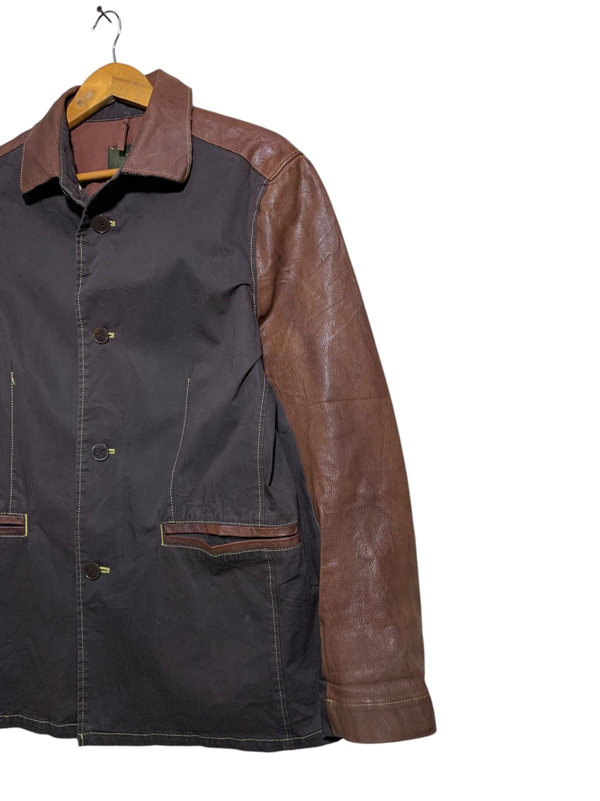 General Research 🔥INBREED JAPAN LEATHER/CANVAS JACKETS Size US L / EU 52-54 / 3 - 3 Thumbnail
