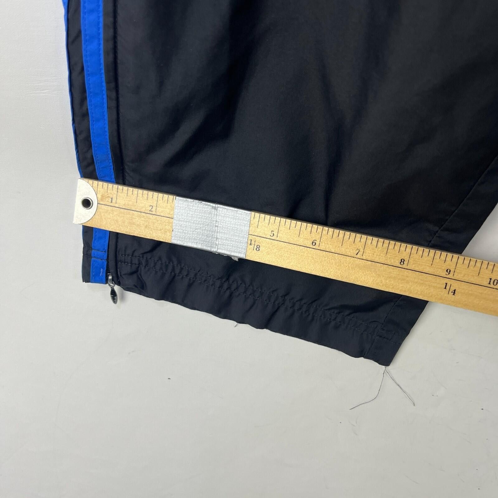 Adidas Vintage Y2K Adidas Three Stripe Blue Piping Nylon Pants L Size US 34 / EU 50 - 5 Thumbnail