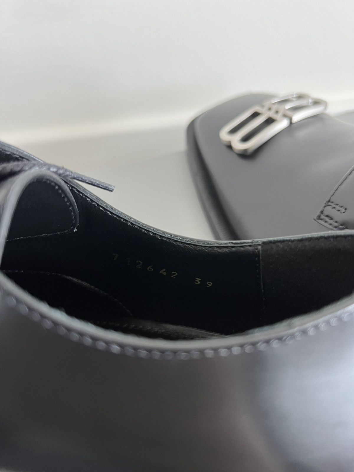 Balenciaga Balenciaga BB Icon Leather Derby Shoes 39 Size US 6 / EU 39 - 9 Thumbnail