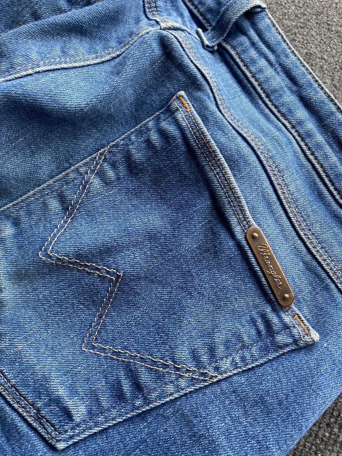 Wrangler 🔥Vntg Wrangler Sexy Bootcut Wom Jeans blue y2k 31 western Size 31" - 11 Thumbnail