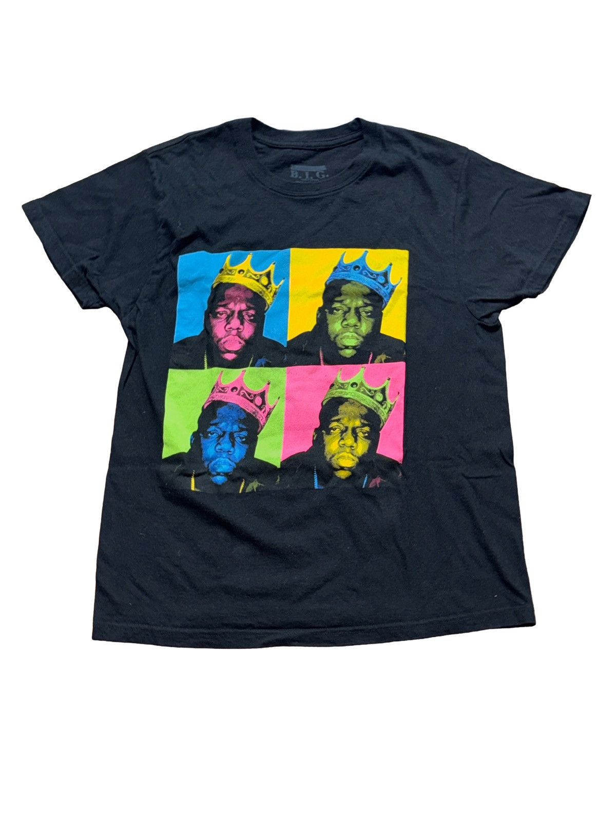 non Notorious B.I.G. Tee Pop Art Crown Shirt Black Size M Size US M / EU 48-50 / 2 - 1 Thumbnail
