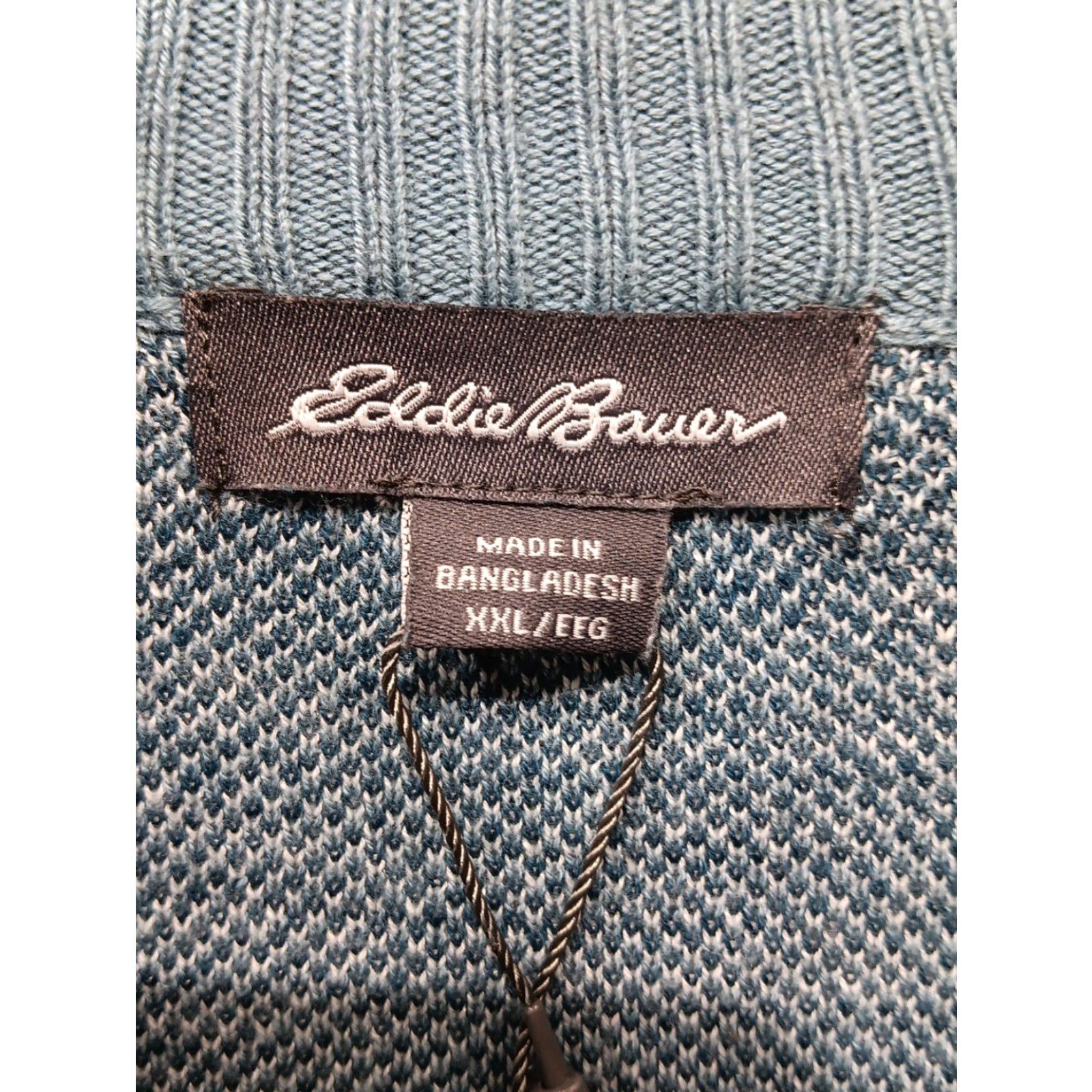 Eddie Bauer NWT Eddie Bauer Sweater Women's 2XL Blue Fair Isle Jacquard 1/2 Zip Breathable Pullover Knit Casual Outdoor Geometric Size XXL / US 16-18 / IT 52-54 - 4 Thumbnail