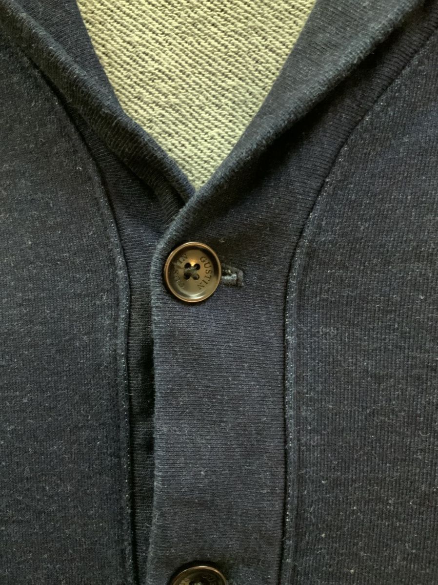 Gustin Gustin shawl collar cotton button cardigan indigo blue Size US S / EU 44-46 / 1 - 3 Thumbnail