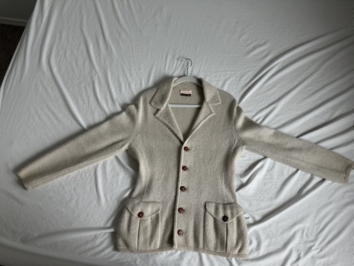 Saks Fifth Avenue Vintage Saks Fifth Ave 70% Cashmere / 30% Alpaca Knit Blazer Size US M / EU 48-50 / 2 - 8 Thumbnail