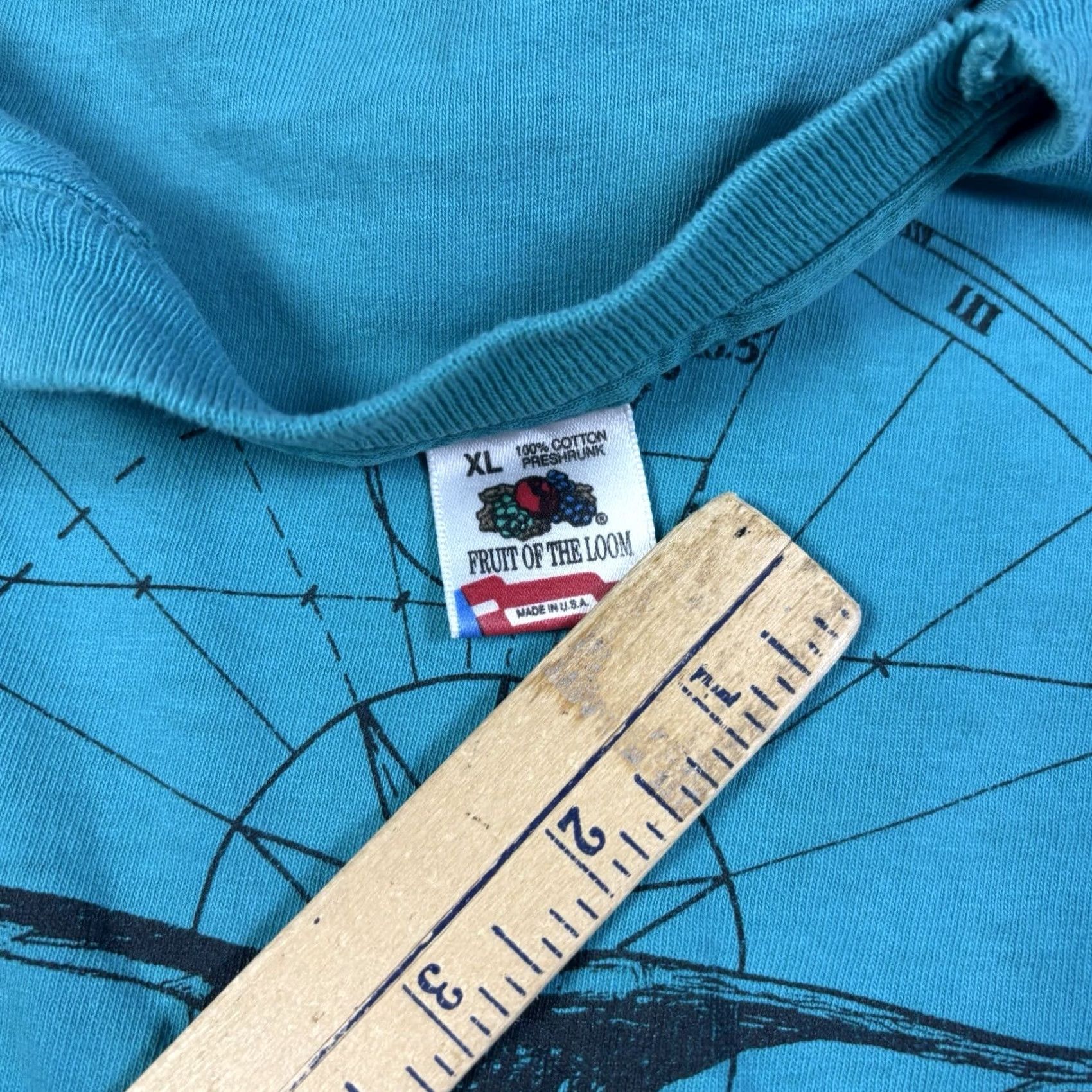 Fruit Of The Loom VINTAGE 90s Mountain Solstice Nature Art T Shirt Mens XL Blue Cotton Graphic Print Crew Neck Short Sleeve Fruit of the Loom"} Size US XL / EU 56 / 4 - 8 Thumbnail