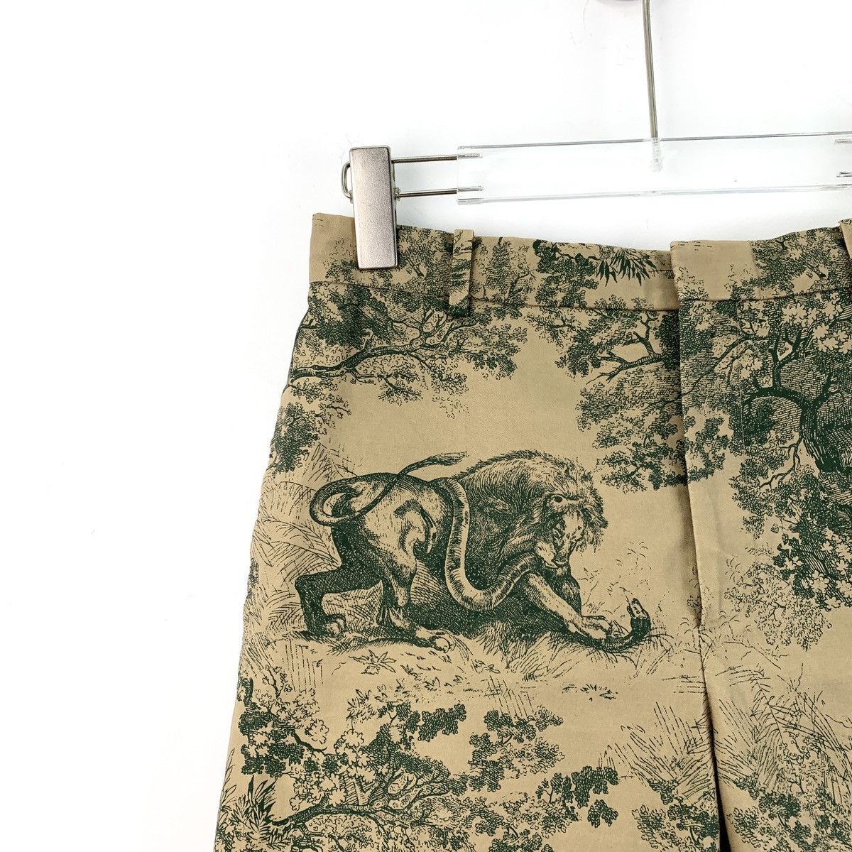 Dior Christian Dior Brown Animal Jungle Print Casual Shorts K26WX Size 24" / US 00 / IT 34 - 3 Thumbnail