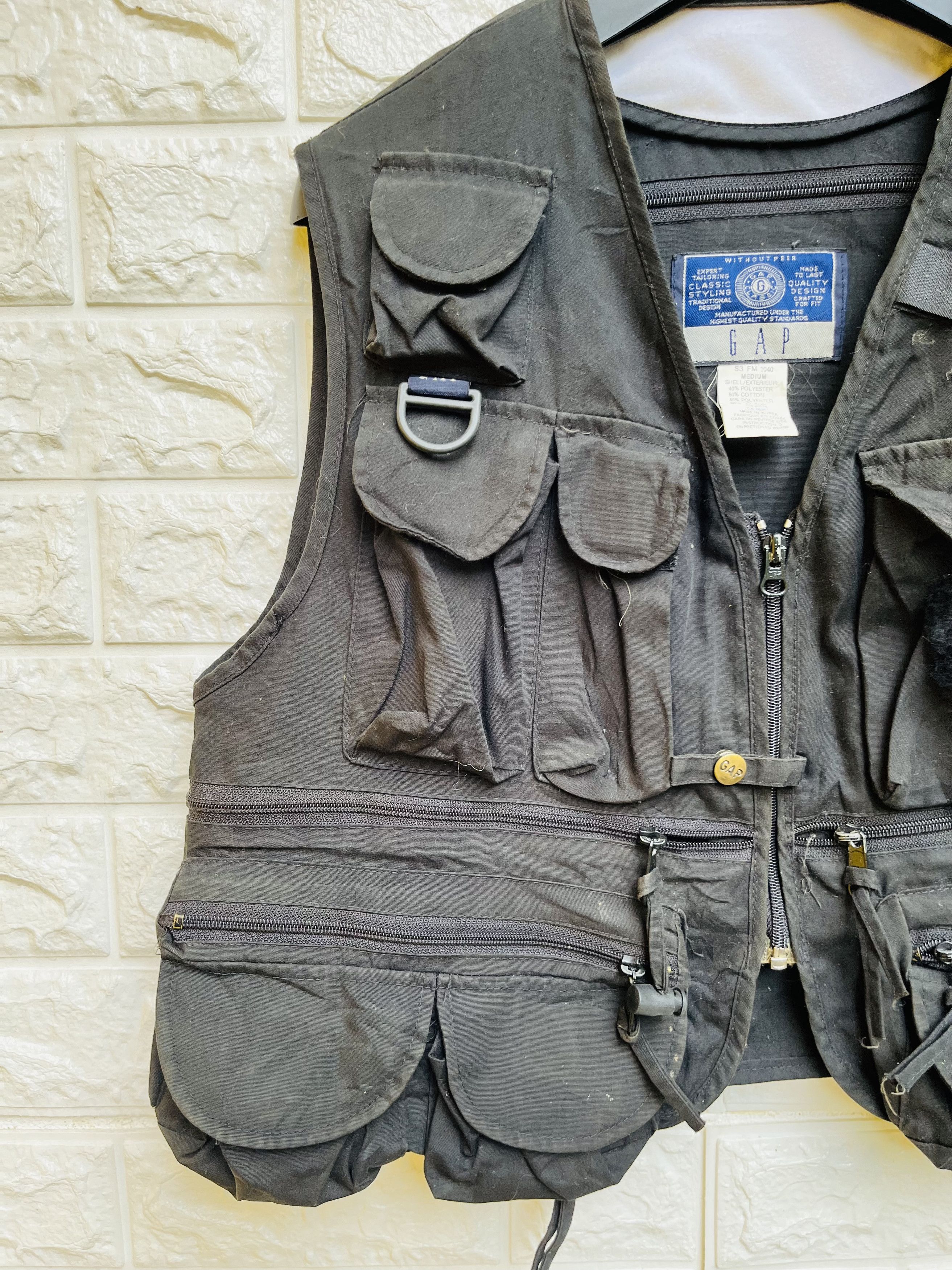 Japanese Brand Vintage Gap Pocket Vest Japanese Designer Fashion Style Size US L / EU 52-54 / 3 - 3 Thumbnail