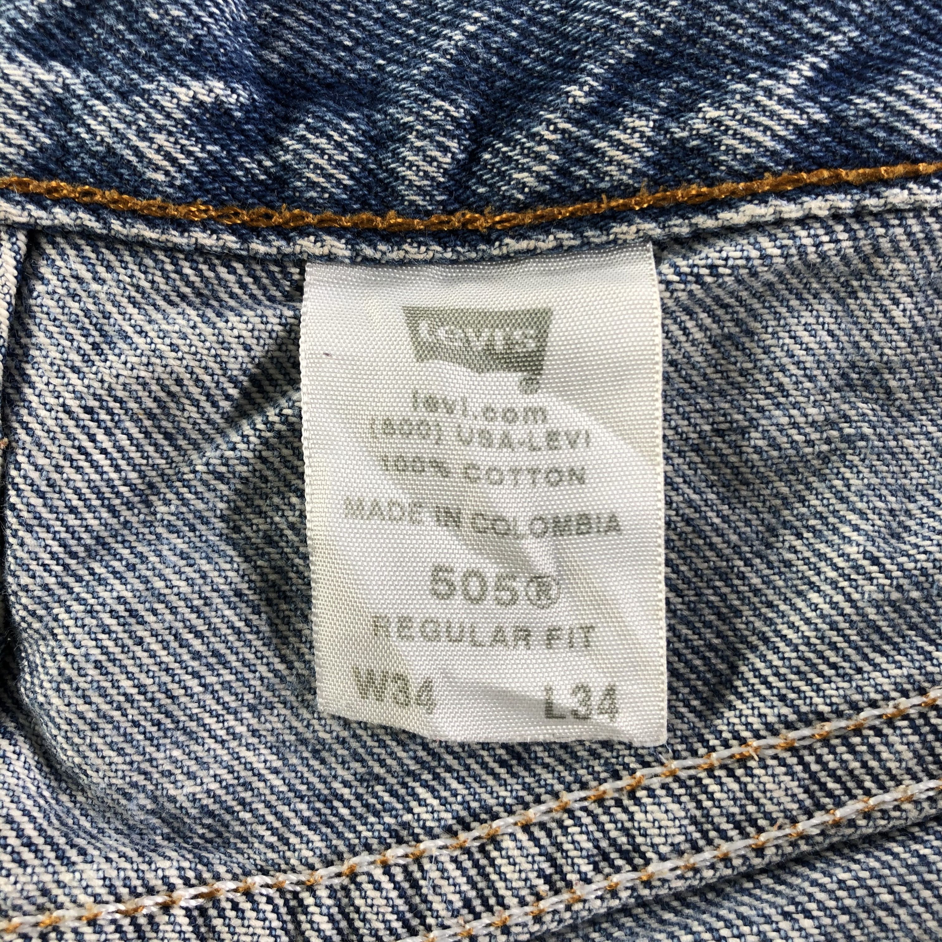 Levi's 90s Vintage Levis 505 Jeans-J3275 Size US 34 / EU 50 - 10 Thumbnail