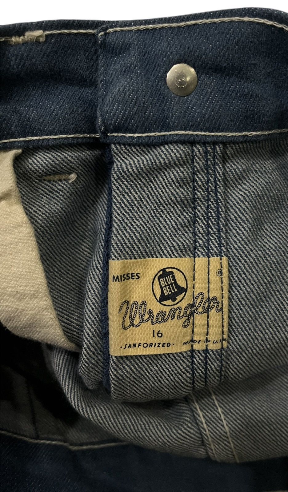 Wrangler VTG WRANGLER DENIM BLUE BELL 60s/70s x RARE Size US 29 - 12 Thumbnail