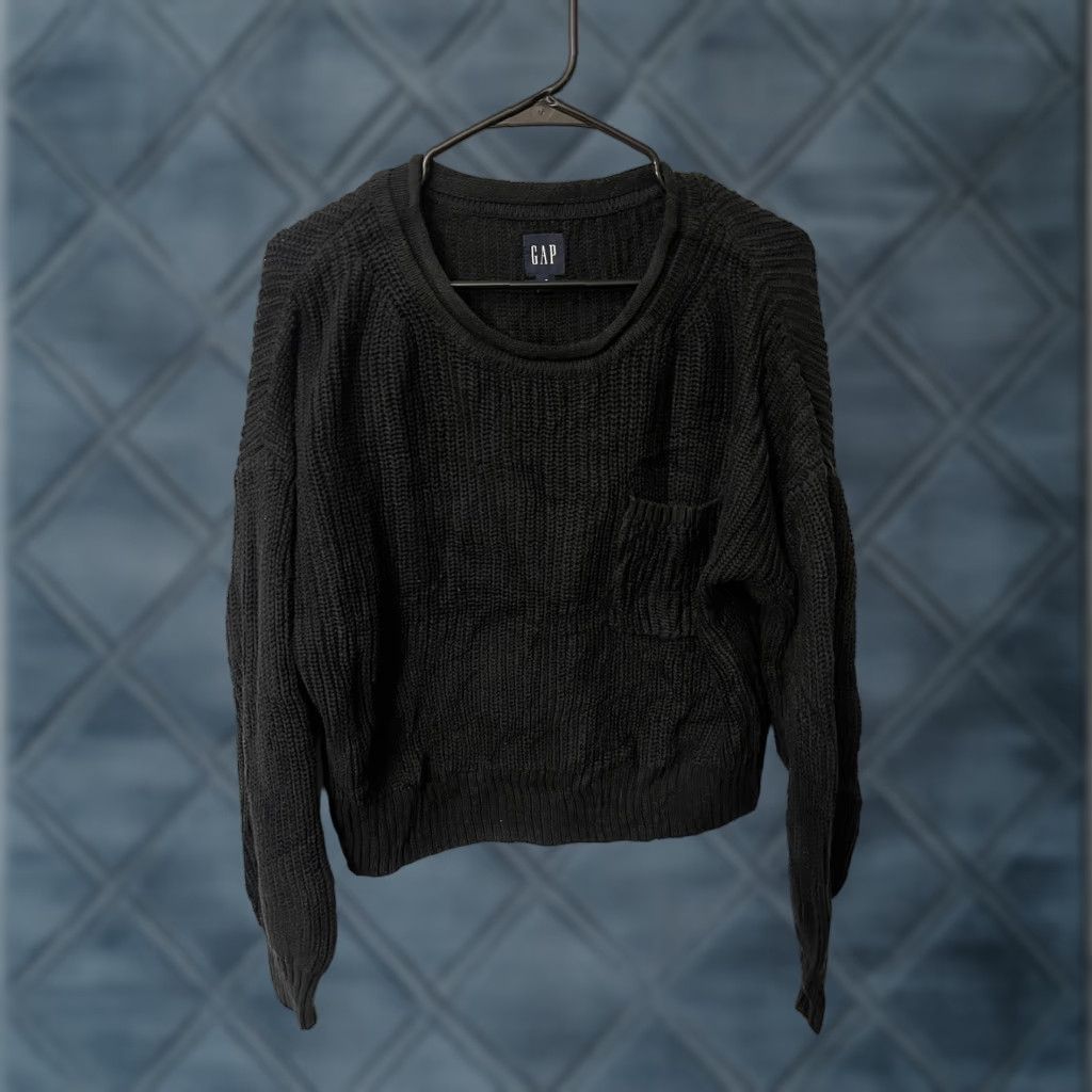 Gap VINTAGE Gap Womens Sweater Knit Turtleneck Pullover Small Black Winter Clothing Size S / US 4 / IT 40 - 1 Thumbnail