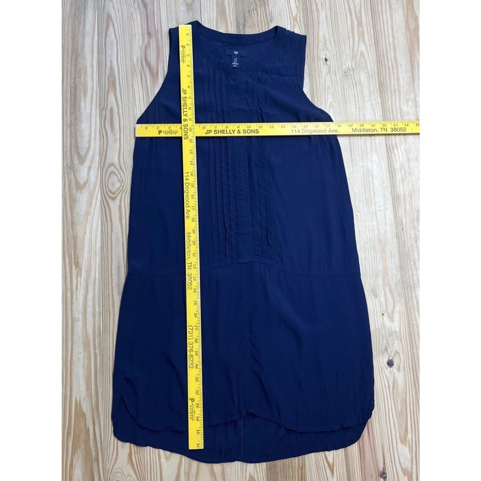 Gap Gap Navy Blue Mini Shift Dress Size Small Size S / US 4 / IT 40 - 5 Thumbnail
