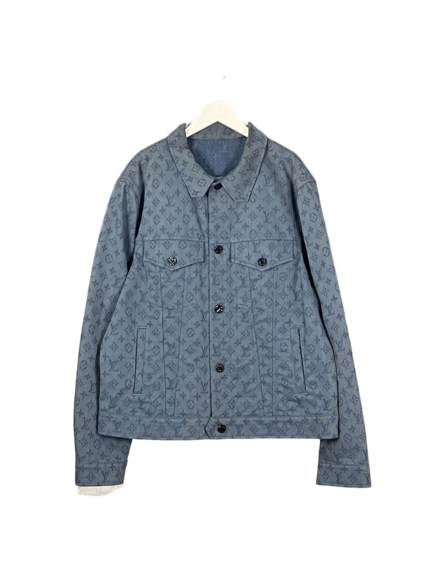 Louis Vuitton Louis Vuitton Monogram Denim Jacket Size L Size US L / EU 52-54 / 3 - 1 Thumbnail
