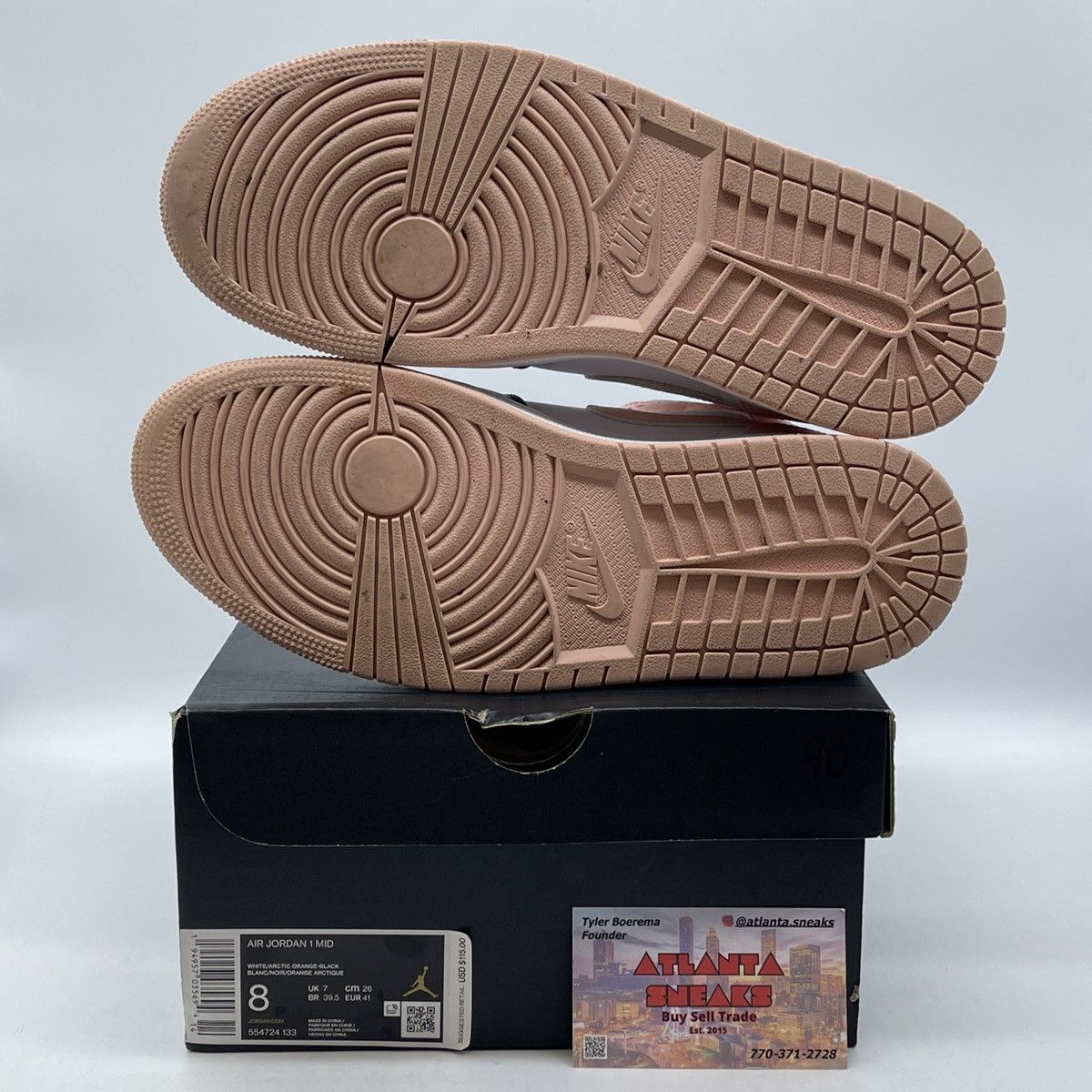 Nike Air Jordan 1 mid crimson tint Size US 8 / IT 38 - 7 Thumbnail
