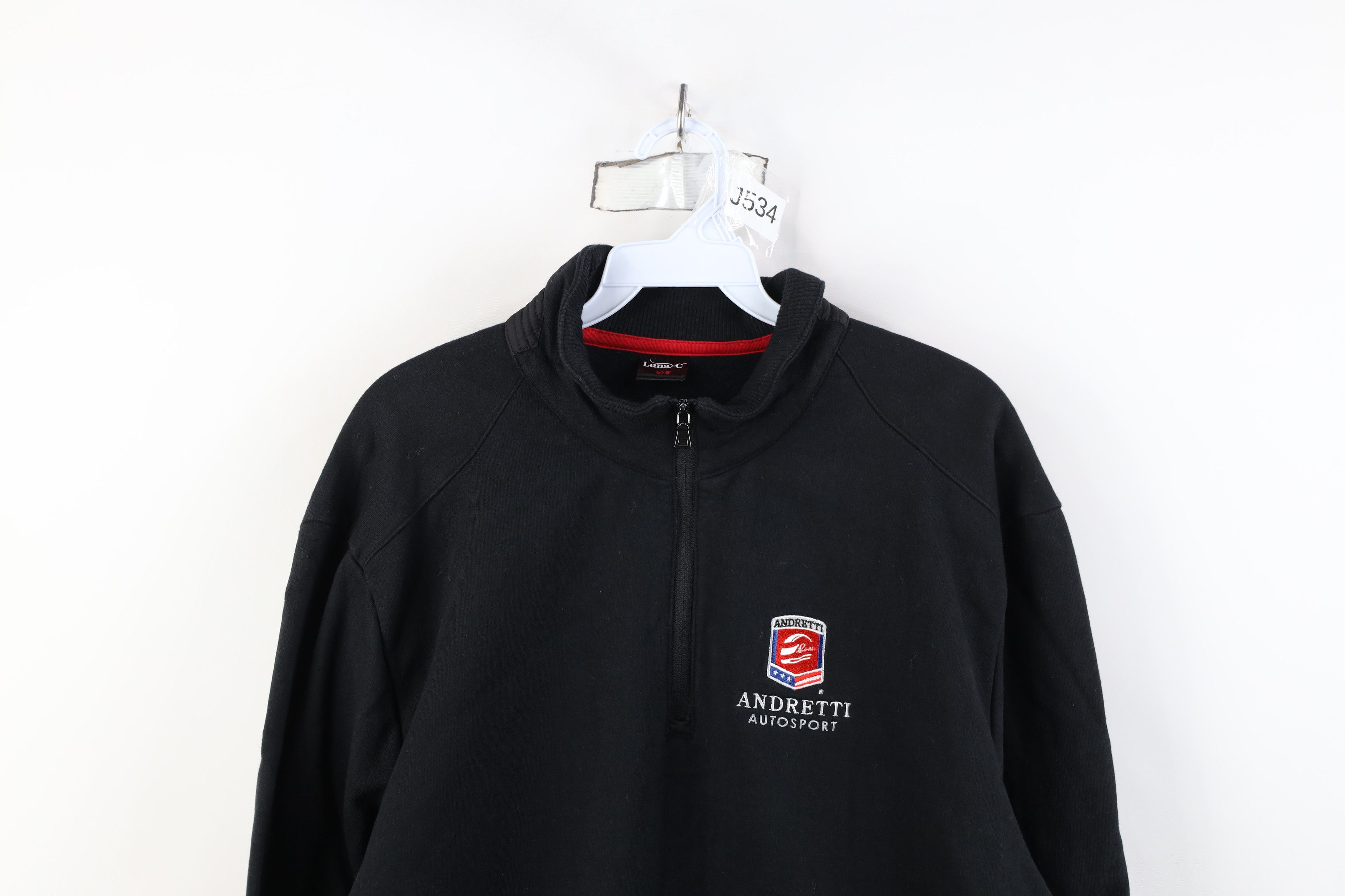 Vintage Andretti Autosport Indy Car Racing Half Zip Sweatshirt Black Size US XL / EU 56 / 4 - 2 Thumbnail