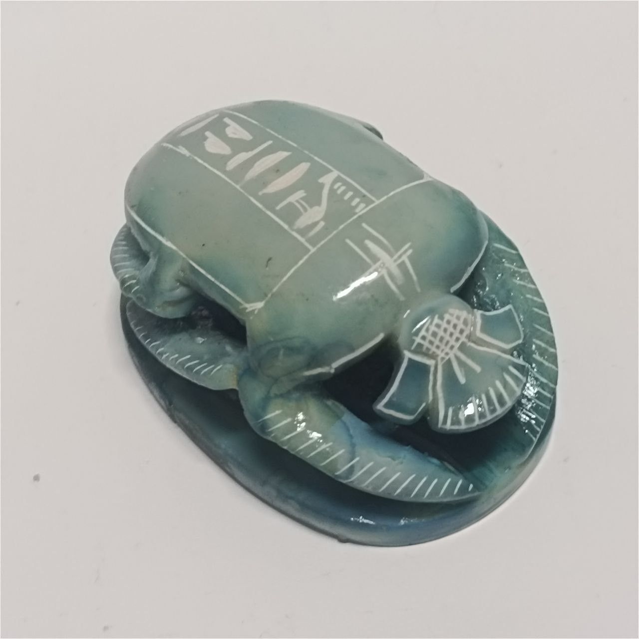Other hand-carved pharaonic scarab hieroglyphic details Size ONE SIZE - 7 Thumbnail
