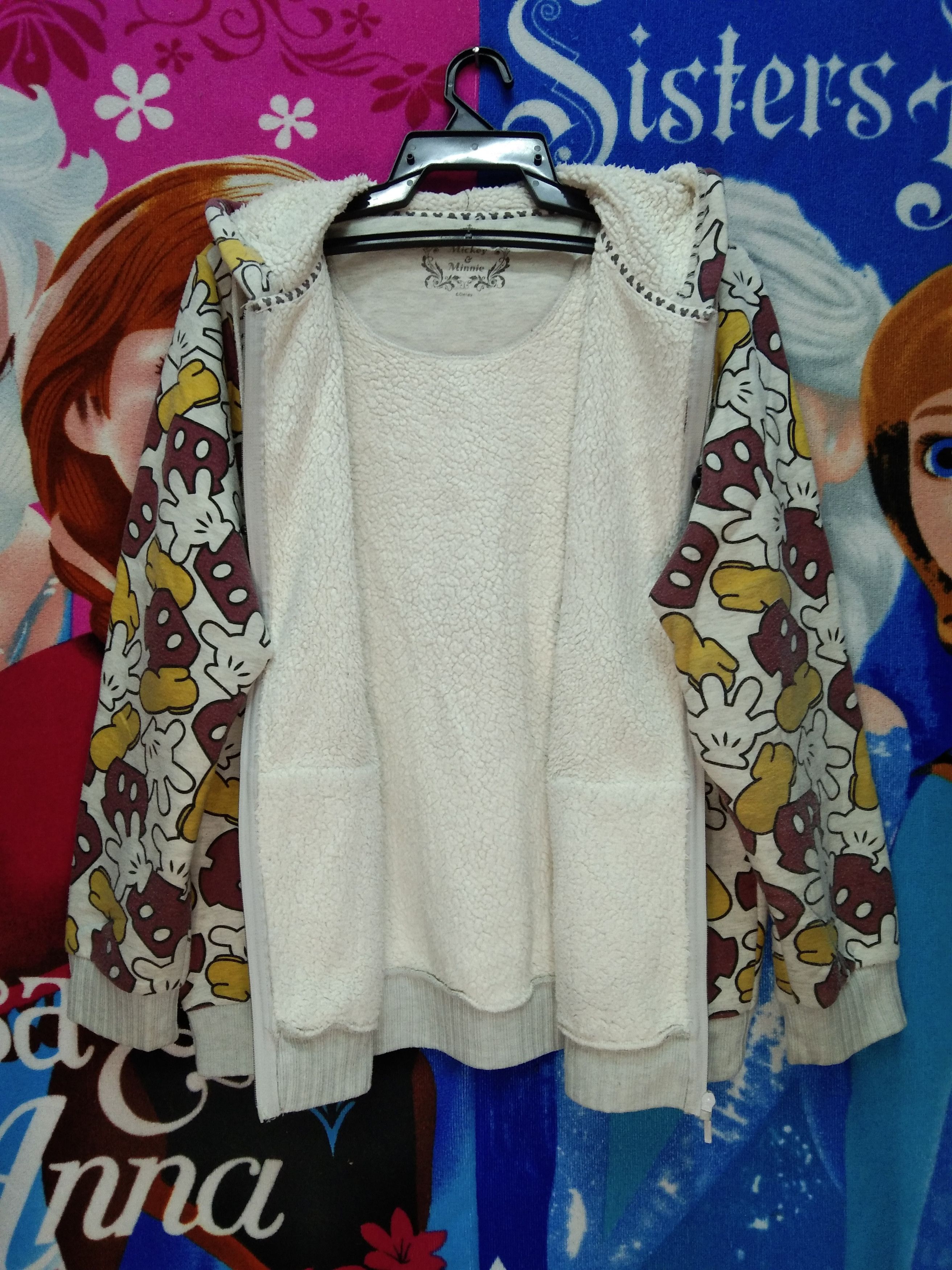 Disney × Mickey Mouse MICKEY MOUSE HOODIE SHERPA JACKET Size US L / EU 52-54 / 3 - 2 Thumbnail