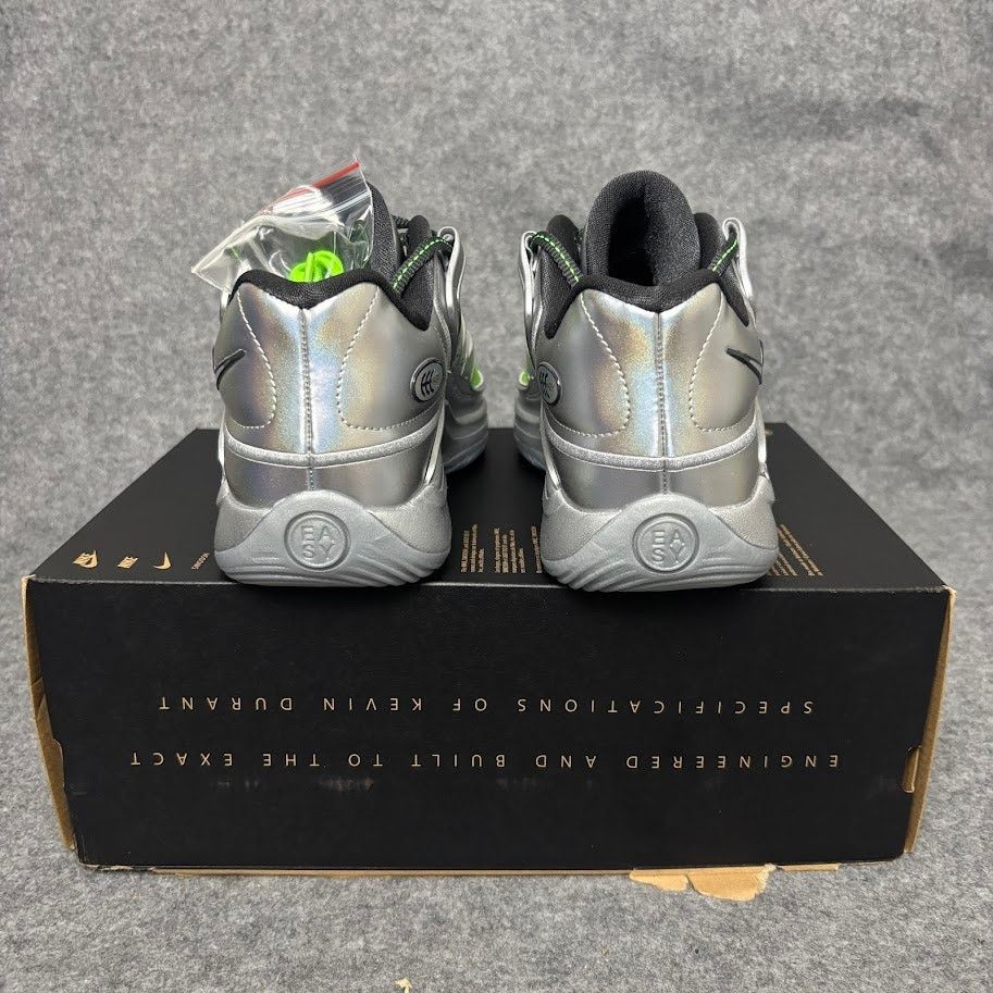 Nike Nike KD18 EYBL Metallic Silver Neon Basketball Shoes Men 8.5 Size US 8.5 / EU 41-42 - 6 Thumbnail