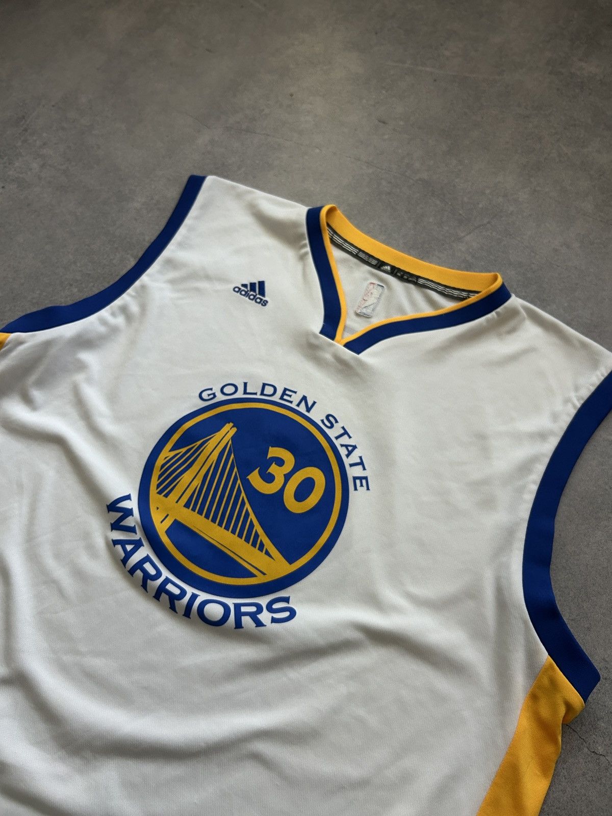 Adidas × NBA Adidas Golden State Warriors big logo jersey Curry 30 Size US XXL / EU 58 / 5 - 3 Thumbnail