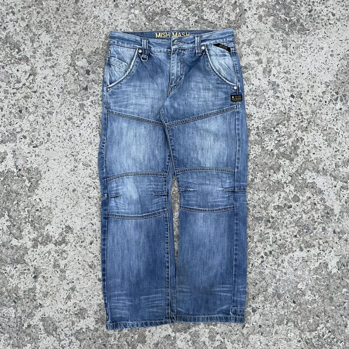 CCP (Crazy Character Print) Vintage Crazy Fit Jeans Mish Mash Double Knee Y2K 00s Size US 32 / EU 48 - 1 Thumbnail