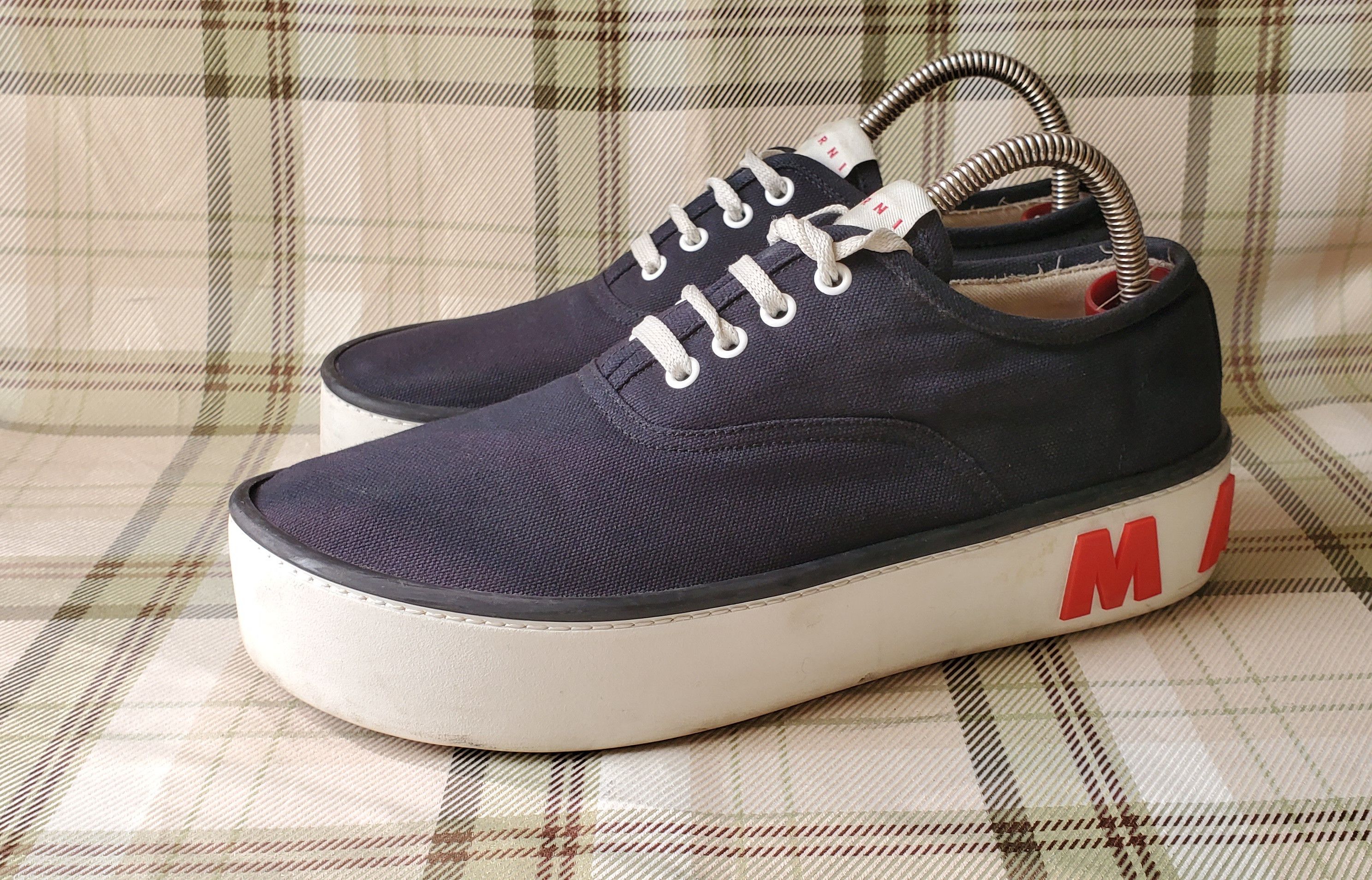 Marni Marni Canvas Lace Up Chunky Sole Sneakers Size US 7.5 / EU 40-41 - 1 Thumbnail