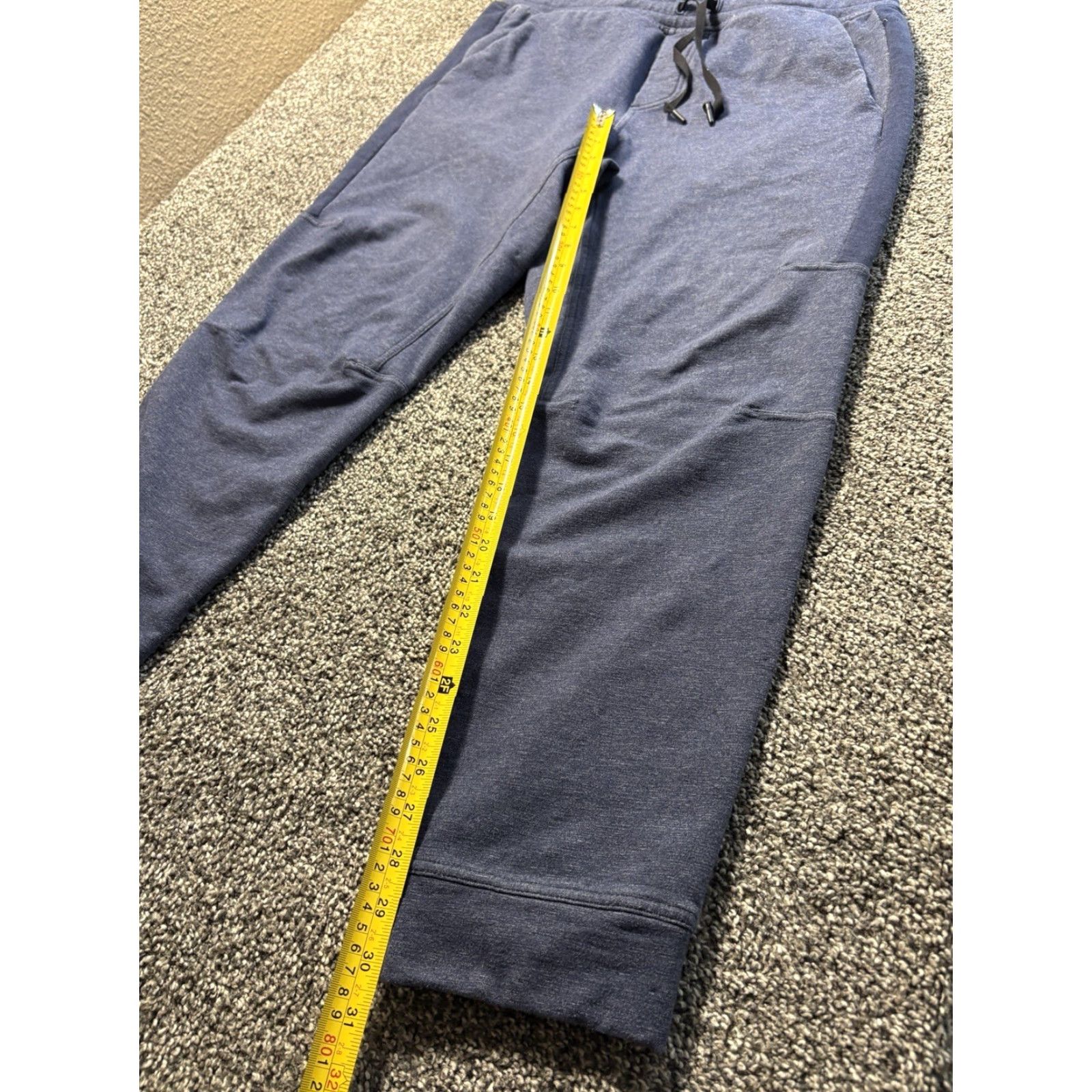 Lululemon Lululemon Jogger Pants Men 2XL Blue Gray Stretch Pockets Drawstring Sweatpants Size US 39 - 6 Thumbnail