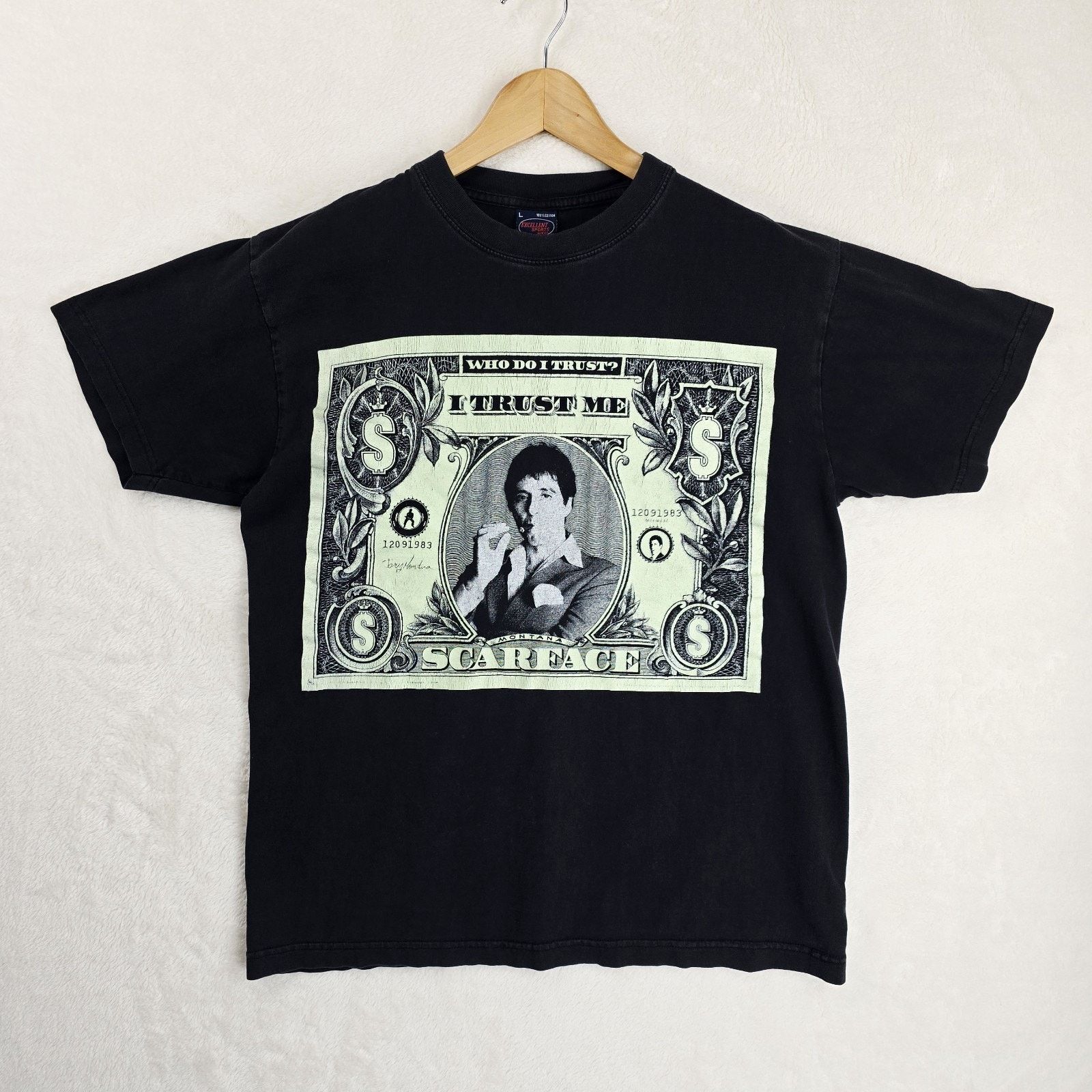 Other Vintage Scarface Shirt Mens Large Black Movie I Trust Me Size US L / EU 52-54 / 3 - 2 Thumbnail