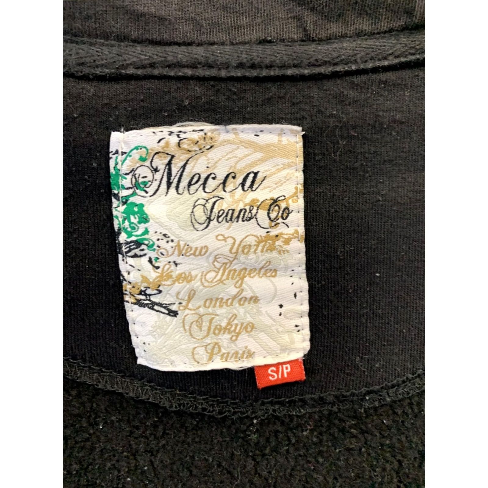 CO Mecca Denim Co Full Zip Hoodie Mens S Black Graffiti Print Streetwear Y2K 126 Size US S / EU 44-46 / 1 - 3 Thumbnail